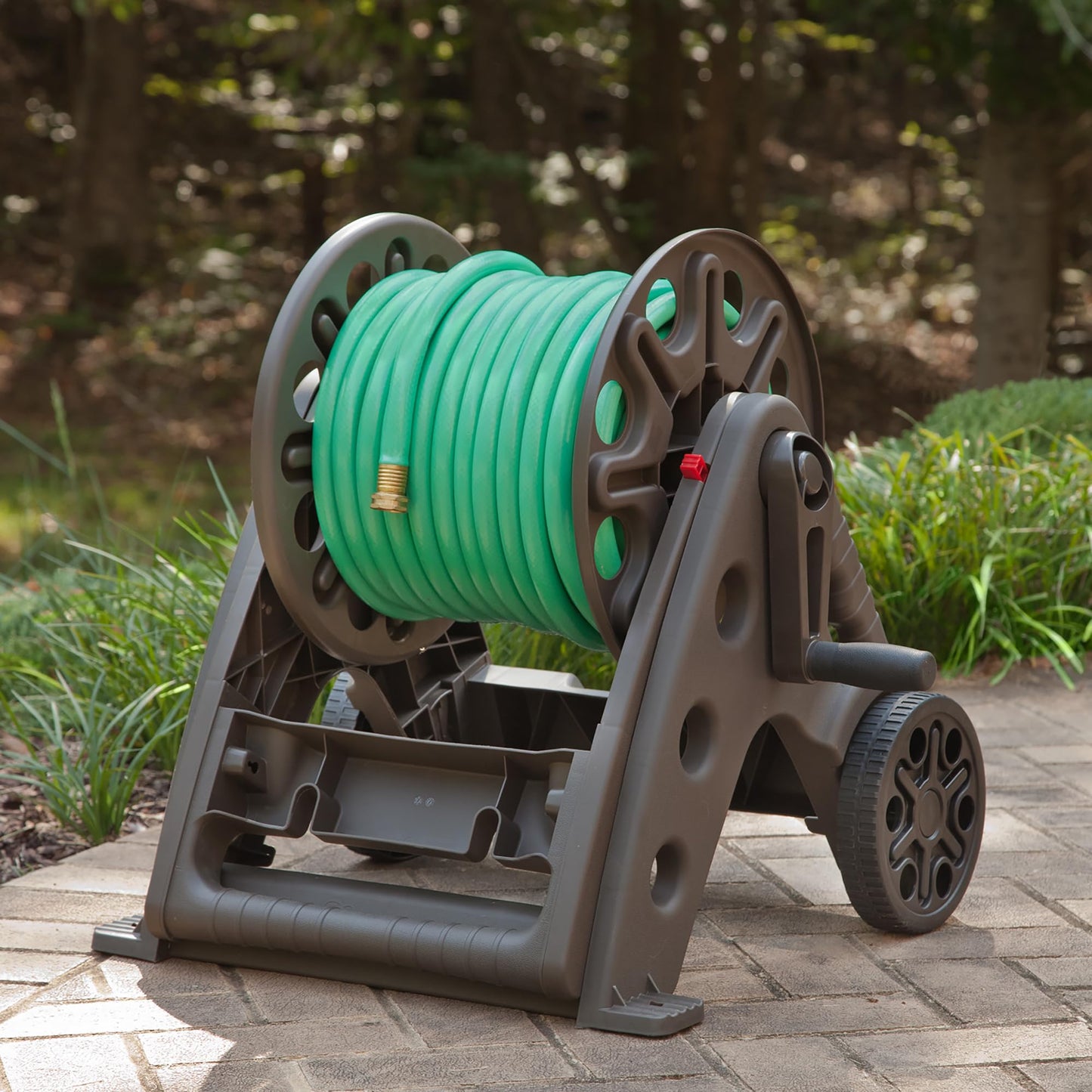 Liberty Garden Products 514 Two Wheel, Hose Cart, Plastic,bronze (Assembly required)
