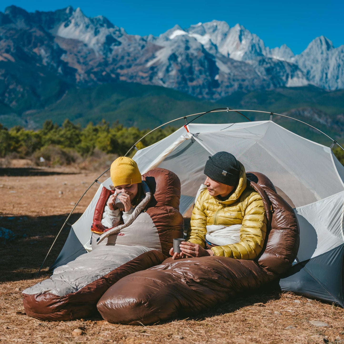 Naturehike 0 Degree RDS Down Mummy Sleeping Bag for Adults, 650 Fill Power, Cold Weather Backpacking Sleeping Bag for Camping, Hiking, -1℉ 18℉ 30℉, YKK Zipper (Brown, ISO Limit 30℉-Regular)