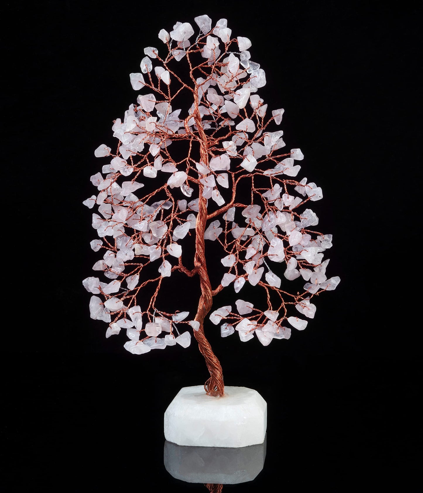 Crocon® Rose Quartz Crystals Tree, Birthday Gifts for Women, Mom, Girlfriend & Sister | Pink Room Decor Healing Crystals | House Warming Gifts Unique Spiritual Present Idea for Woman & Men Decoration