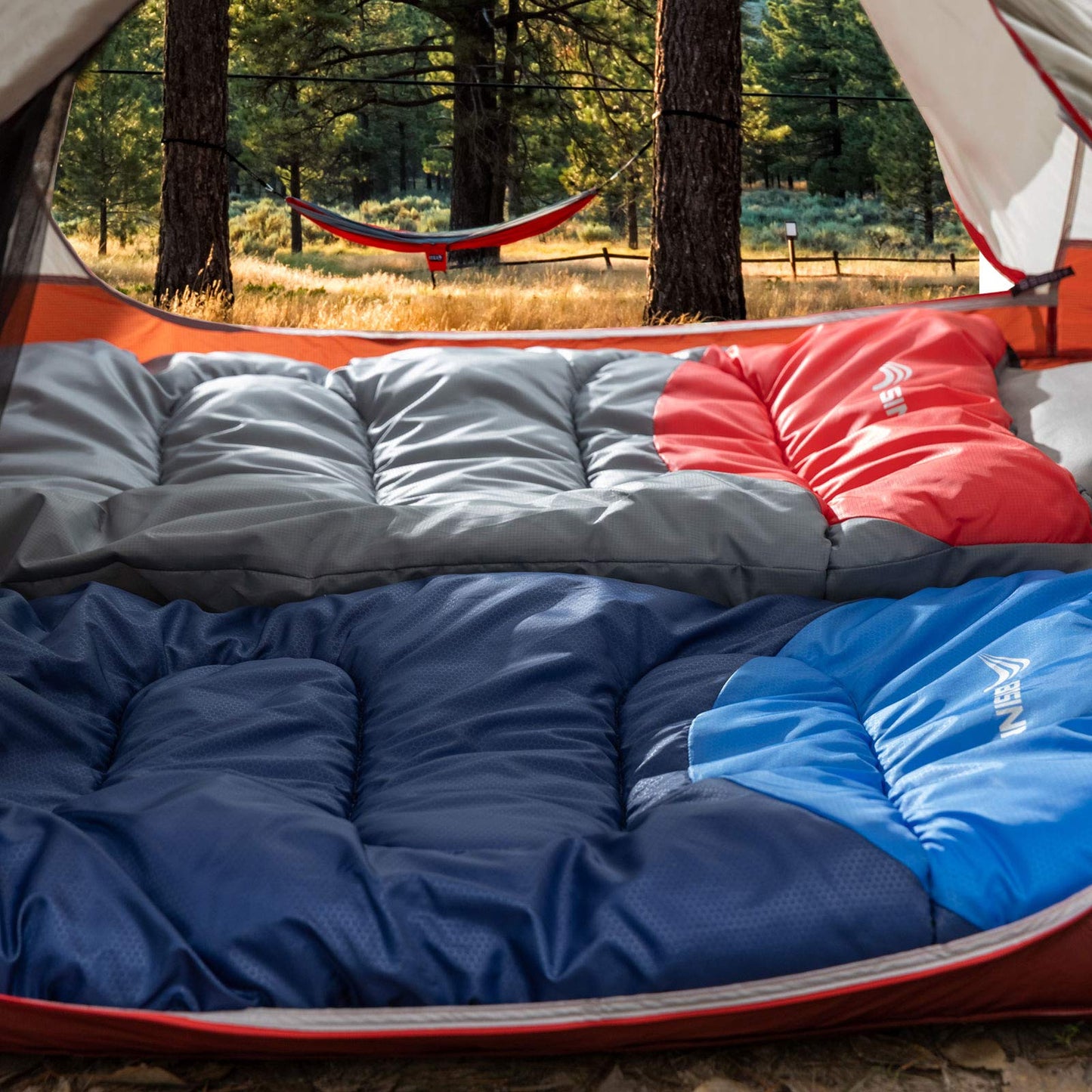 BISINNA Sleeping Bag with Pillow - 4 Season Backpacking Sleeping Bag Lightweight Waterproof Warm and Washable for Adults, Kids, Women, Men's Outdoors Camping, Hiking, Mountaineering