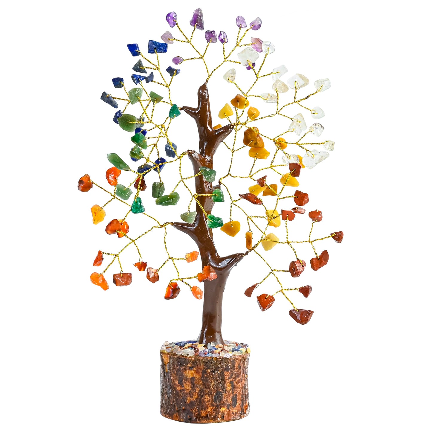 Crocon® 7 Chakra Crystal Tree of Life, Unique Gifts for Women, Meditation, Office Desk Decor, Healing Crystals Tree Gift for Women | House Warming Gift New Home Decoration Present Sister Mom Grandma