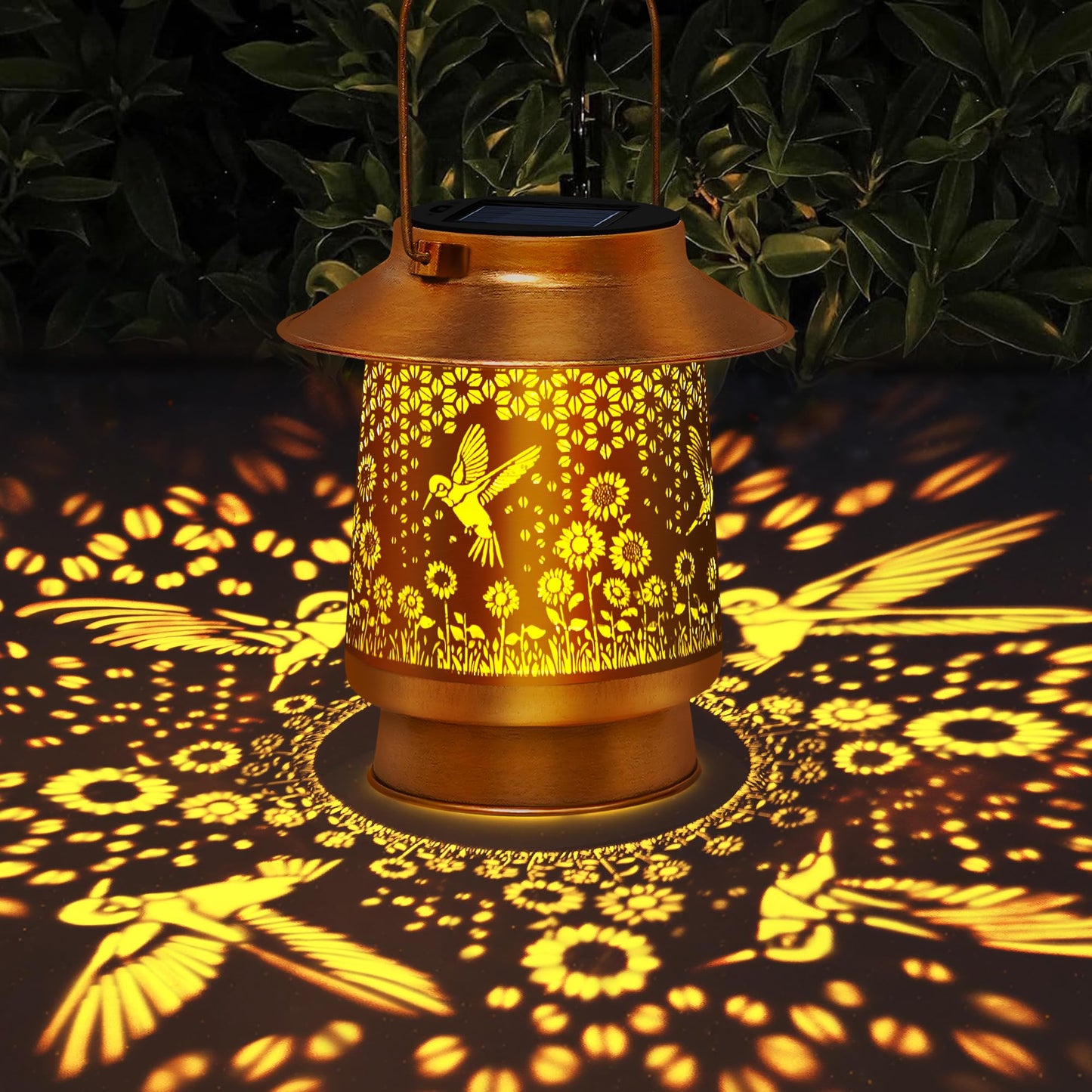 Mothers Day Gifts Solar Lanterns Outdoor Waterproof Hummingbird Solar Lights Garden Decor Gifts for Mom,Women,Grandma,Outdoor Light with Outside for Garden,Patio,Yard,Backyard,Porch