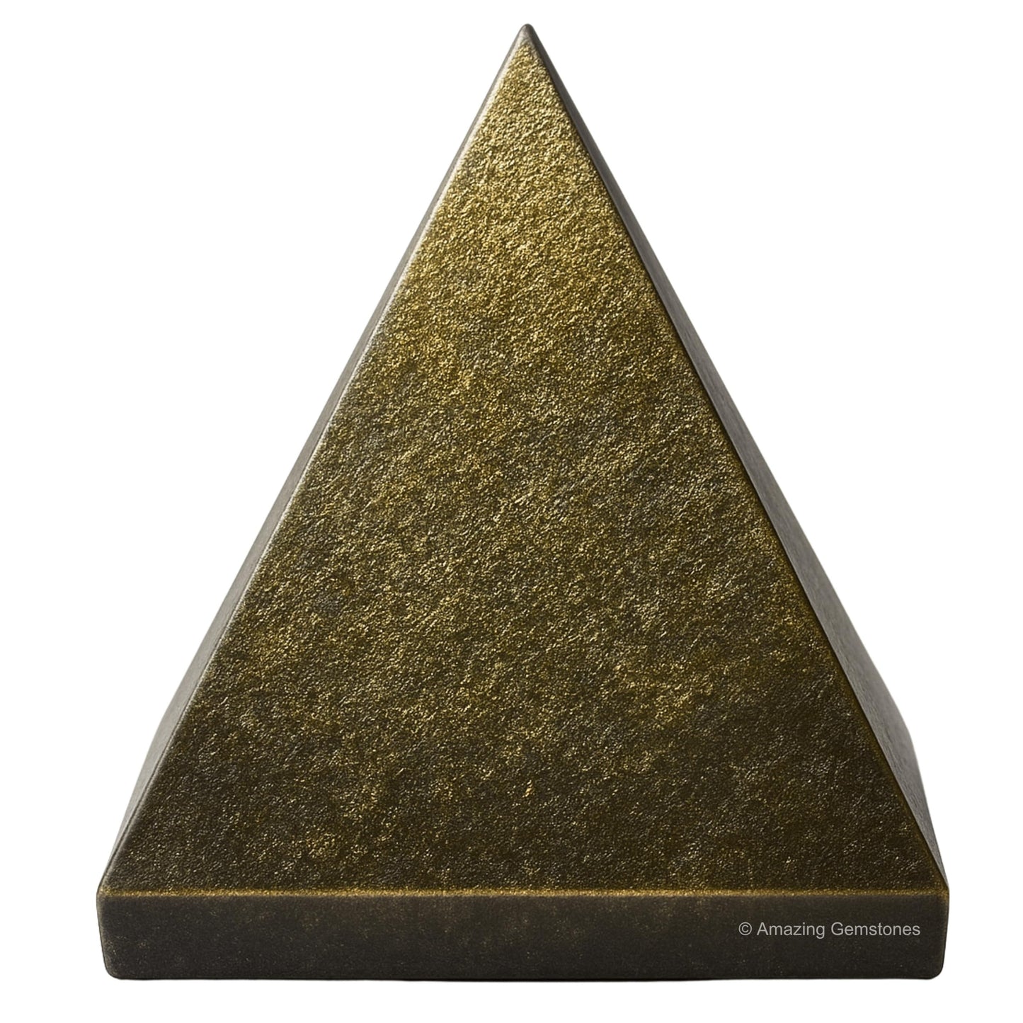 Amazing Gemstone Golden Sheen Obsidian Pyramid Crystal Healing Stones - 2" Great Pyramid Figurine of Natural Stone Pyramid for Meditation, Reiki, Chakra Balancing and Crystal Pyramids Grid