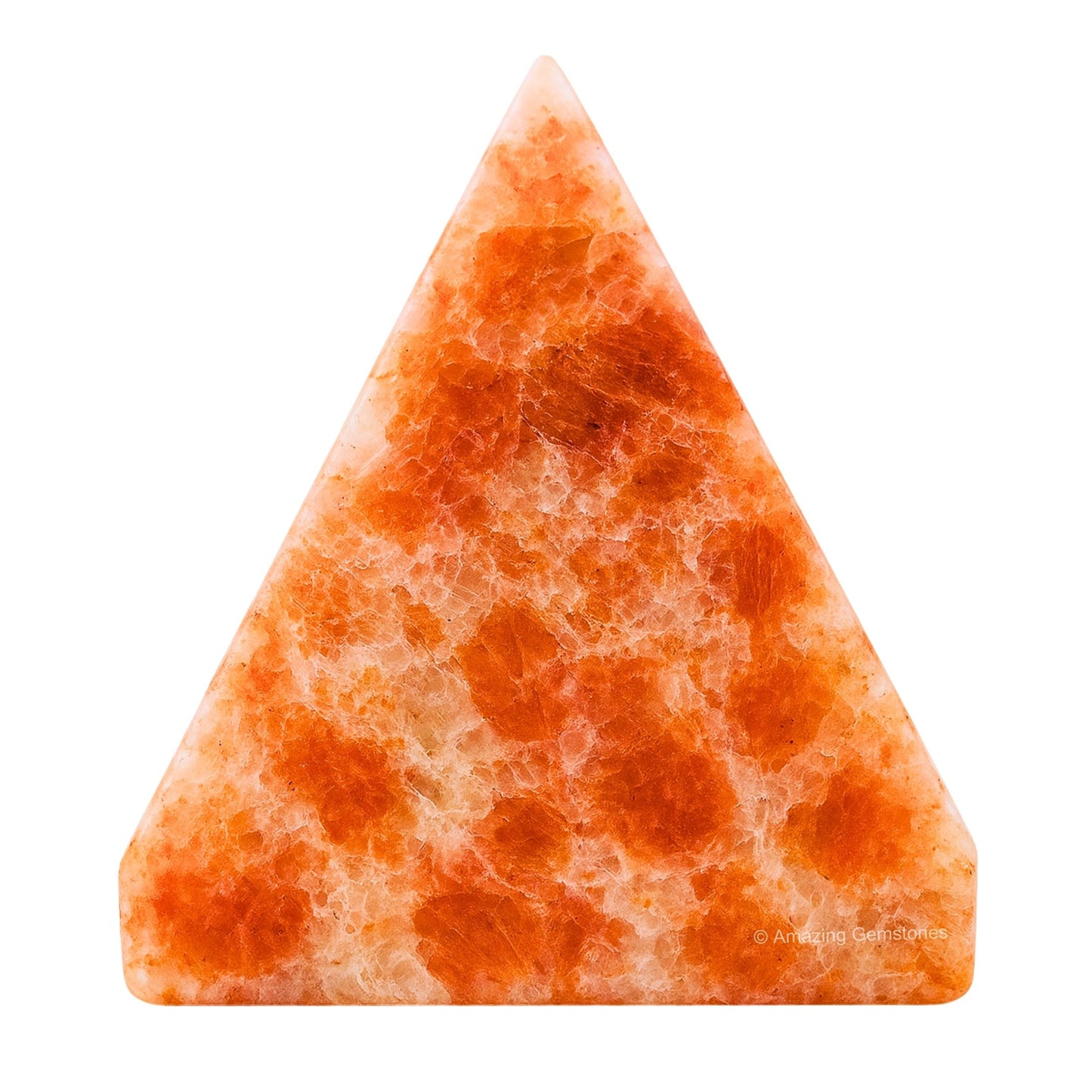 Amazing Gemstone Sunstone Pyramid Crystal Healing Stones - 2" Great Pyramid Figurine of Natural Stone Pyramid for Meditation, Reiki, Chakra Balancing and Crystal Pyramids Grid