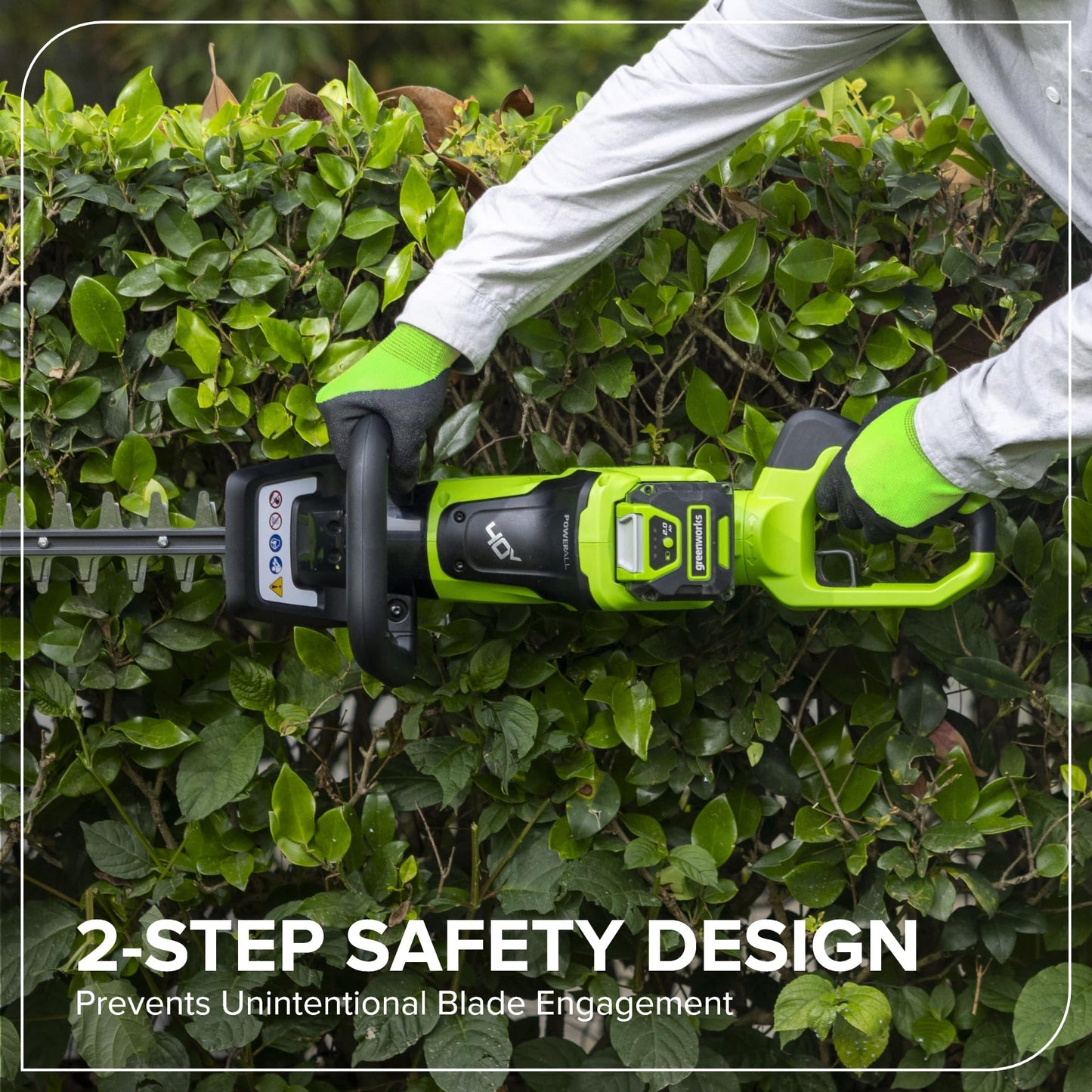 Greenworks 40V 26in Brushless Hedge Trimmer, Tool only