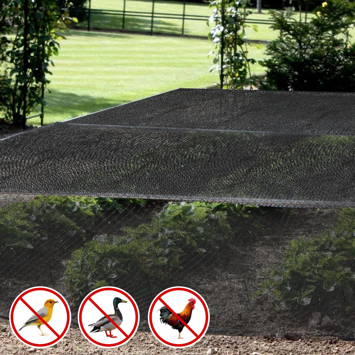 39 x 10 Ft Mosquito Netting, Garden Bird Netting for Patio, Insect Mosquito Net for Plant Protection Breathable Mesh Garden Plant Covers Protect Vegetables Fruits from Birds Bugs