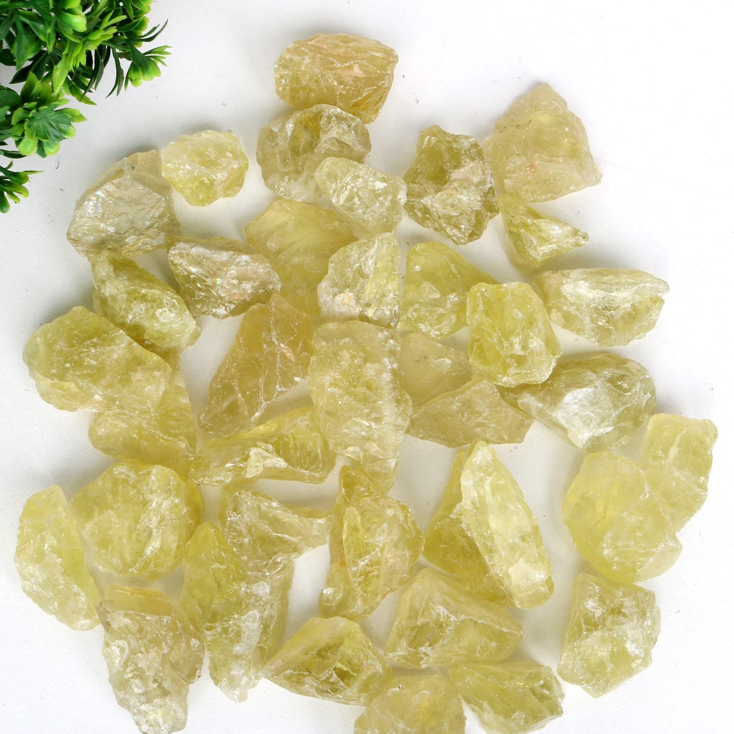 REAL-GEMS Natural Raw Healing Crystals Rough Stones for Tumbling, Cabbing, Polishing, Wire Wrapping, Wicca & Reiki Crystal Healing, Mix Gemstones,7 Chakra (Lemon Topaz)