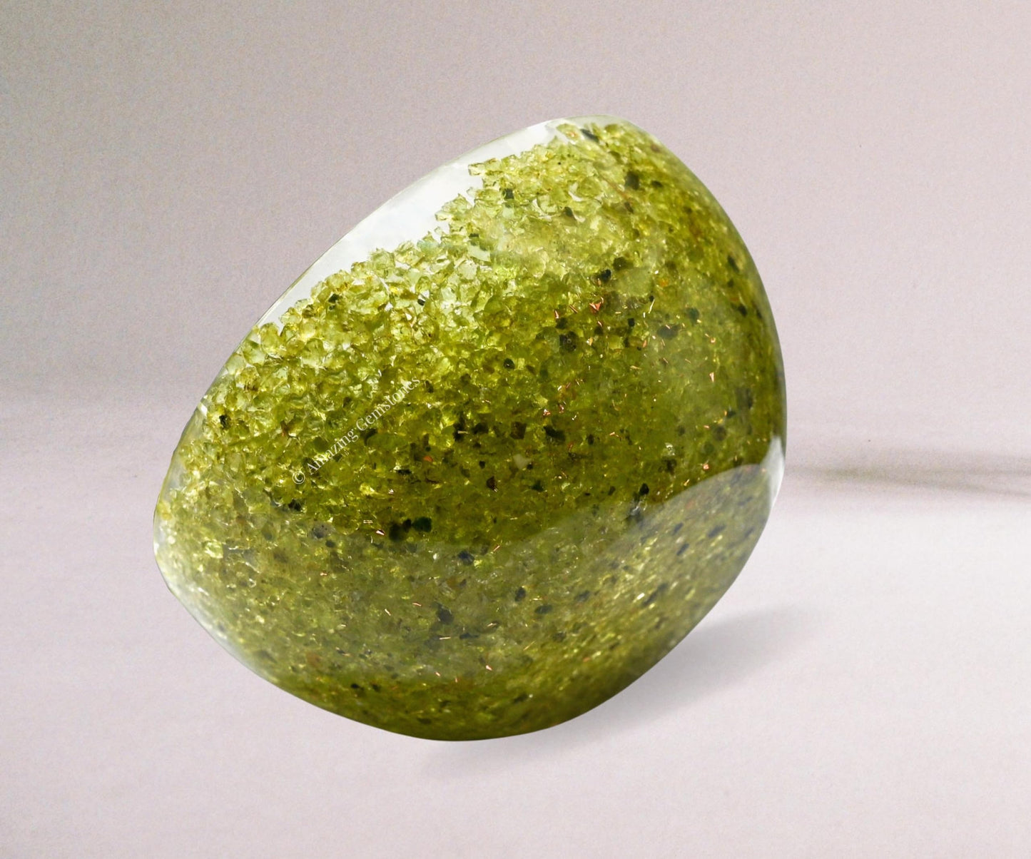Amazing Gemstone Peridot Orgonite Orgone Crystal Gemstone Bowl - 3" Orgonite Peridot Crystal Bowl for Meditation, Crystals and Healing Stones Gift and Protection