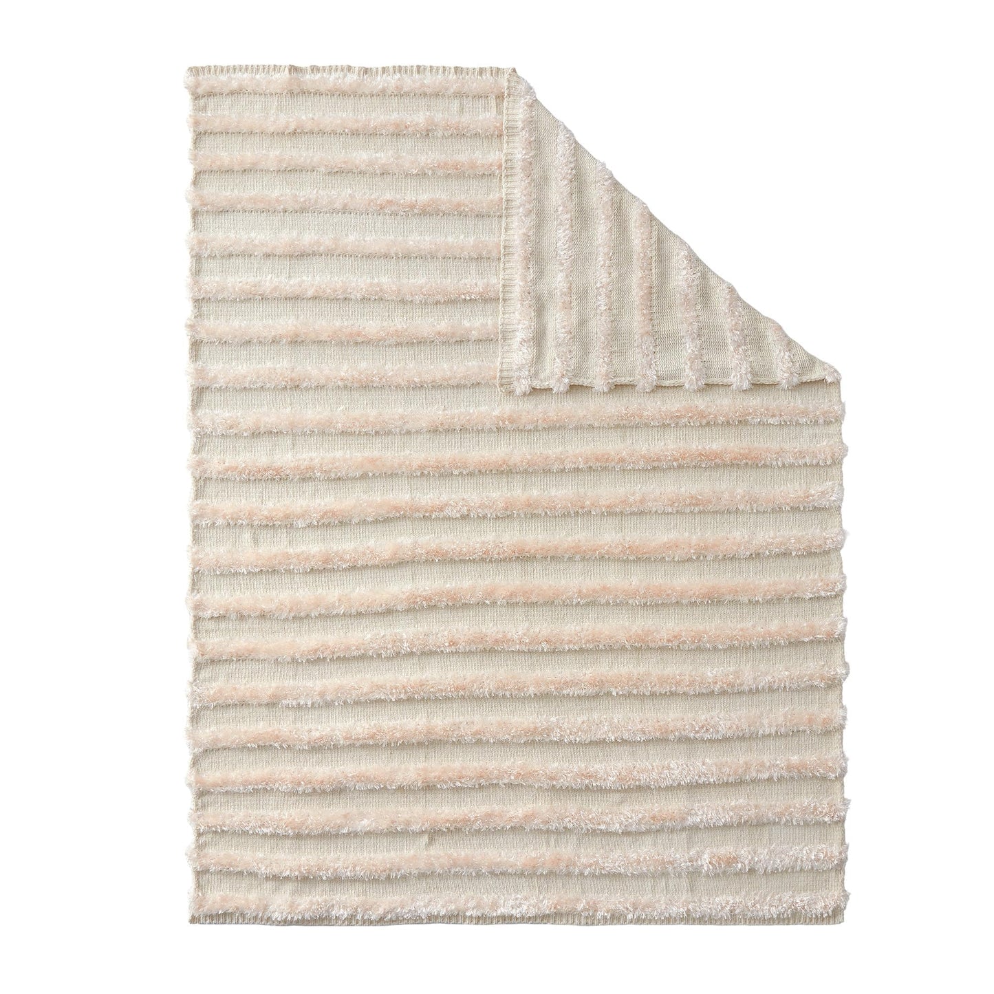 SLEEP ZONE Chenille Throw Blanket for Couch, Soft Farmhouse Blankets for Sofa Chair Bed Home Decoration Cozy Knit Blankets 60"x80", White