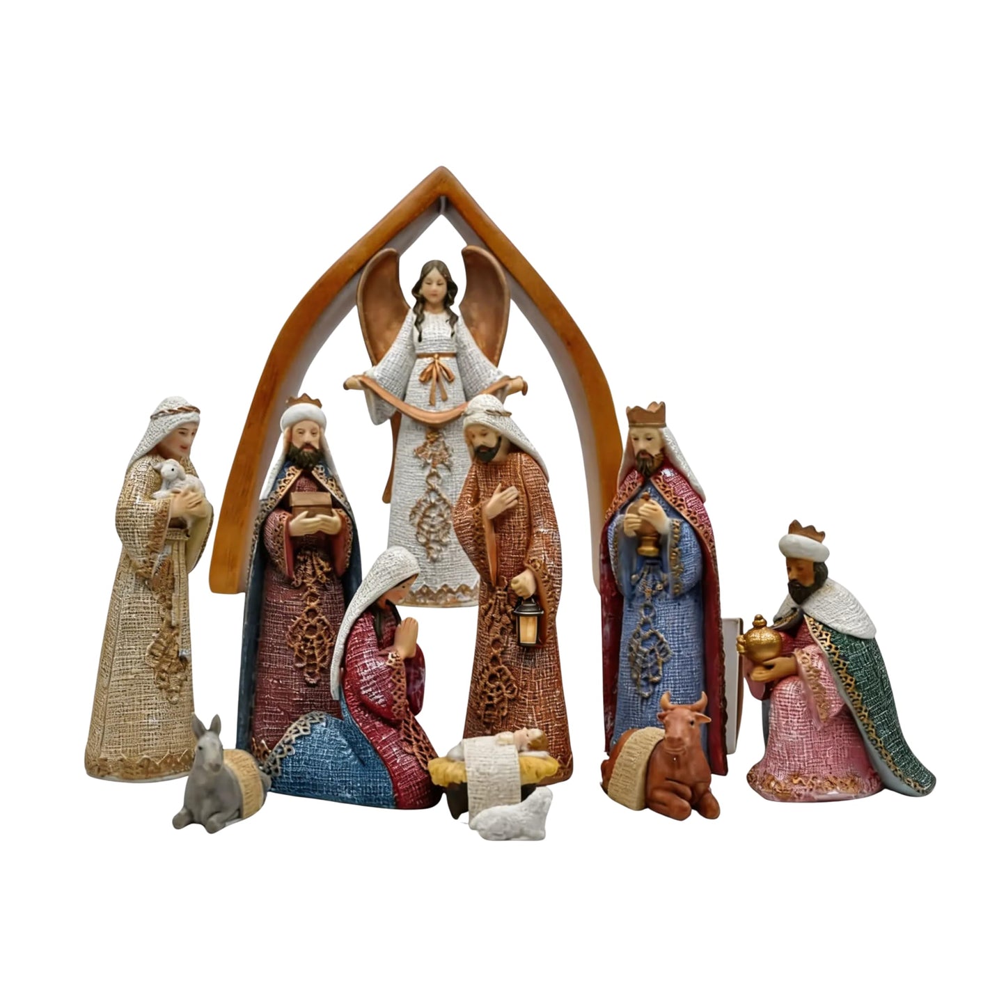 Comfy Hour 6" Nativity Scene Figurine, Mary Joseph and Christ Child Religious Statue, Traditional Christmas Indoor Decor Accent, Polyresin Artisan Crafted Sculpture, 1 Piece