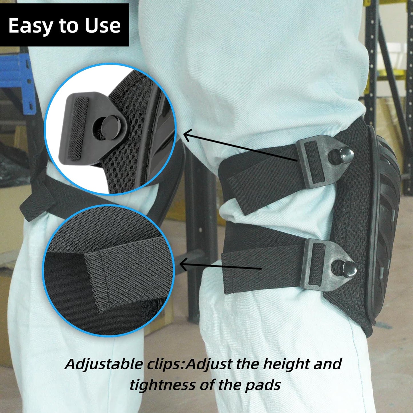 QSYZAIL Knee Pads for Men Work Construction Heavy Duty Knee Protection for Flooring Gardening