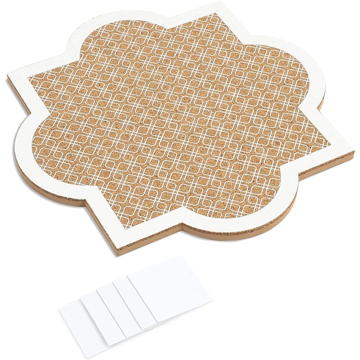 Stockroom Plus Cork Board Wall Organizer - Self-Healing Bulletin Board - Cute Office Wall Organizer - Peel & Stick Pin Panel - 12 x 12 in, Adhesive Mount