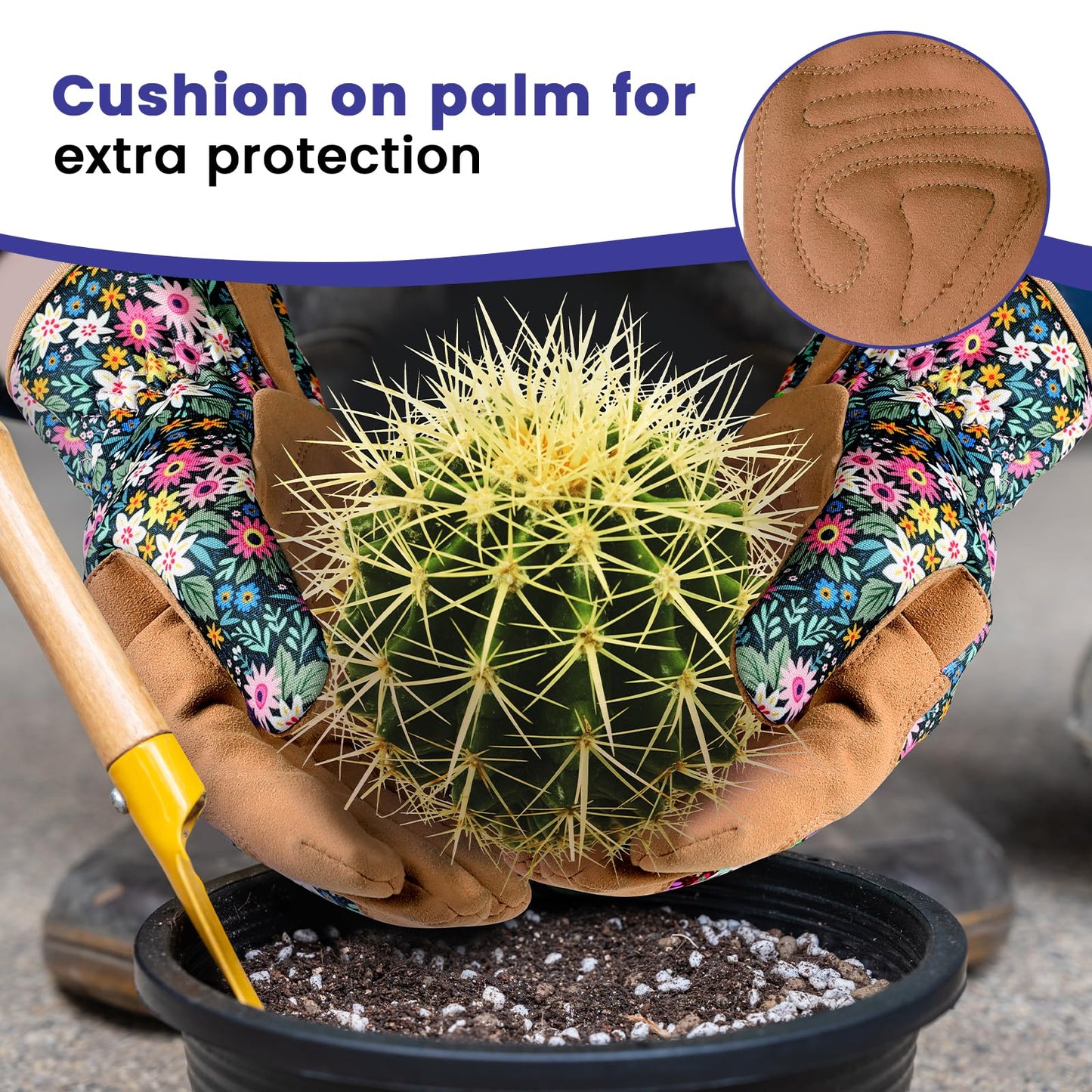 fauson Gardening Gloves - Gardening Gloves for Women Firm Grip Breathable Garden Gloves Thorn Proof for Digging, Planting,Pruning