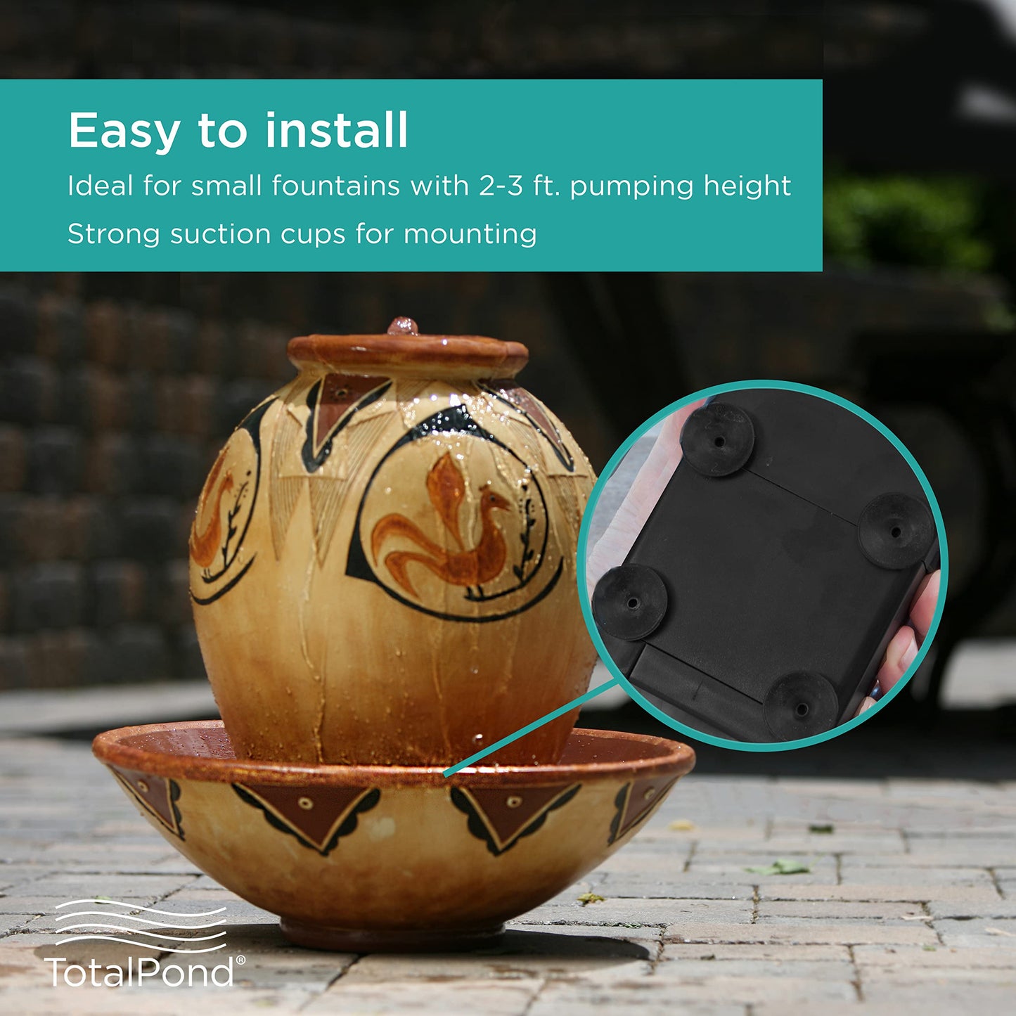 TotalPond 170 GPH Low Water Shut-Off Fountain Pump