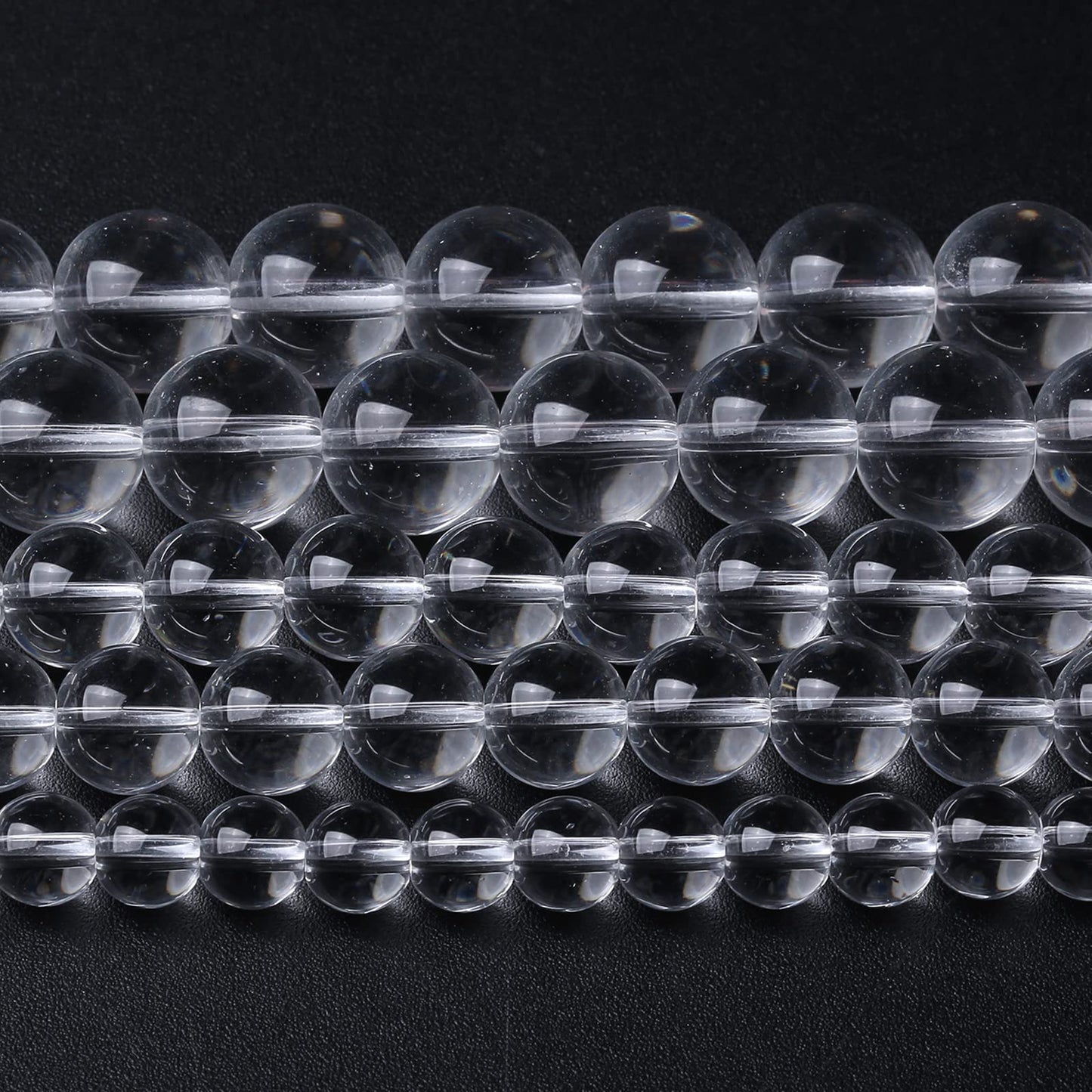 6MM 63PCS Clean Glass Spacer Loose Beads for Jewelry Making DIY Bracelet Necklace
