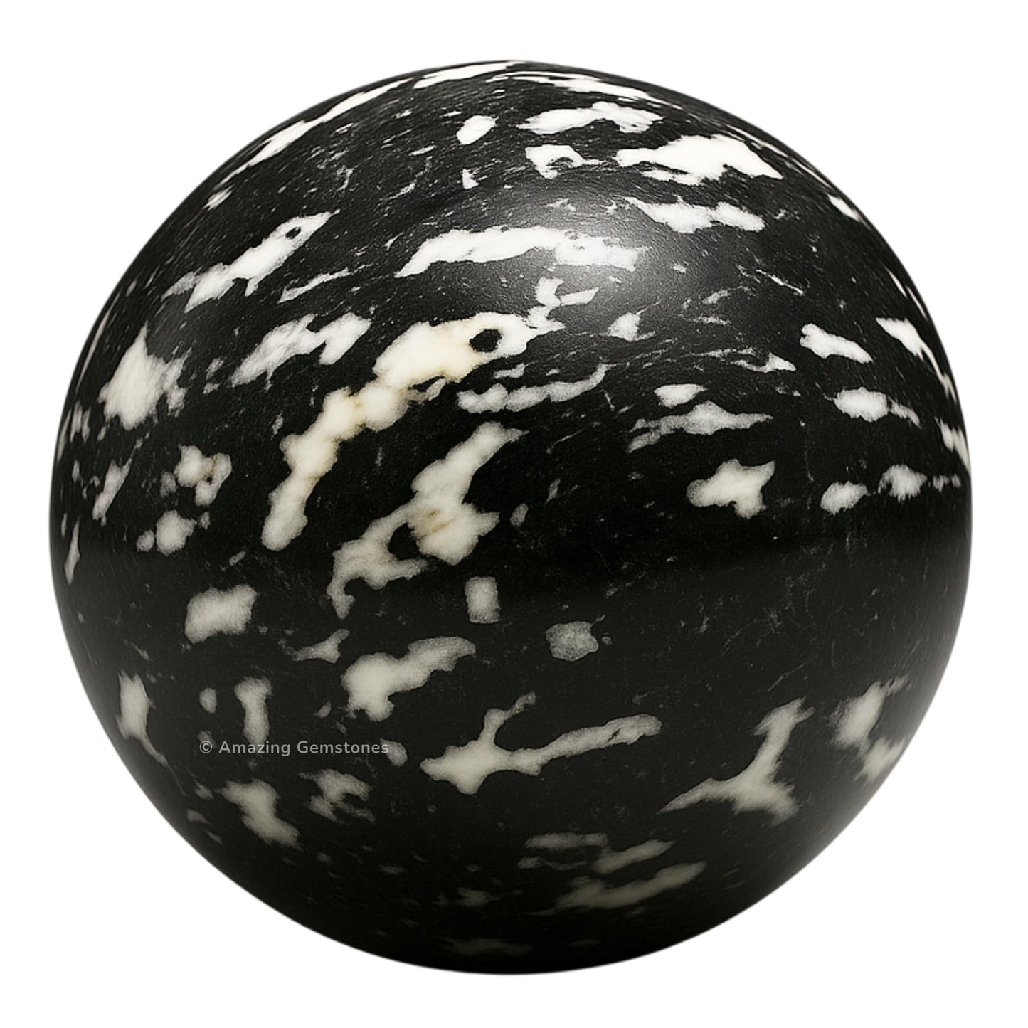 Amazing Gemstone Black and White Tourmaline Crystal Ball with Stand - 2" Inches Crystal Sphere Meditation Balls for Witchcraft and Decorative Balls