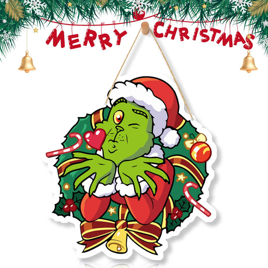 LOCOLY Christmas Decorations Hanging Signs Door Sign for Holiday Decor Ornaments for Christmas Tree