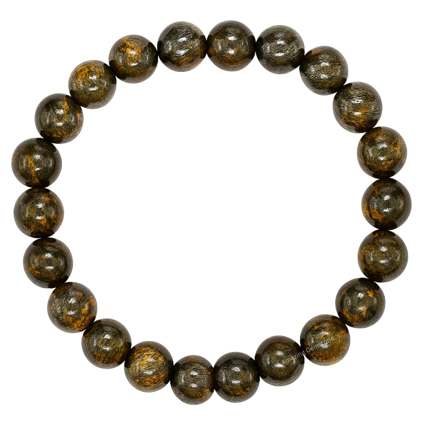 Amazing Gemstone Crystal Bracelet for Women Men's Gifts - Protection Healing Crystal Bracelet - 8mm Gemstone Beaded Stretchable Bracelet Pulseras Para Hombres Mujer Stocking Stuffers Mothers Day Gift (Bronzite)