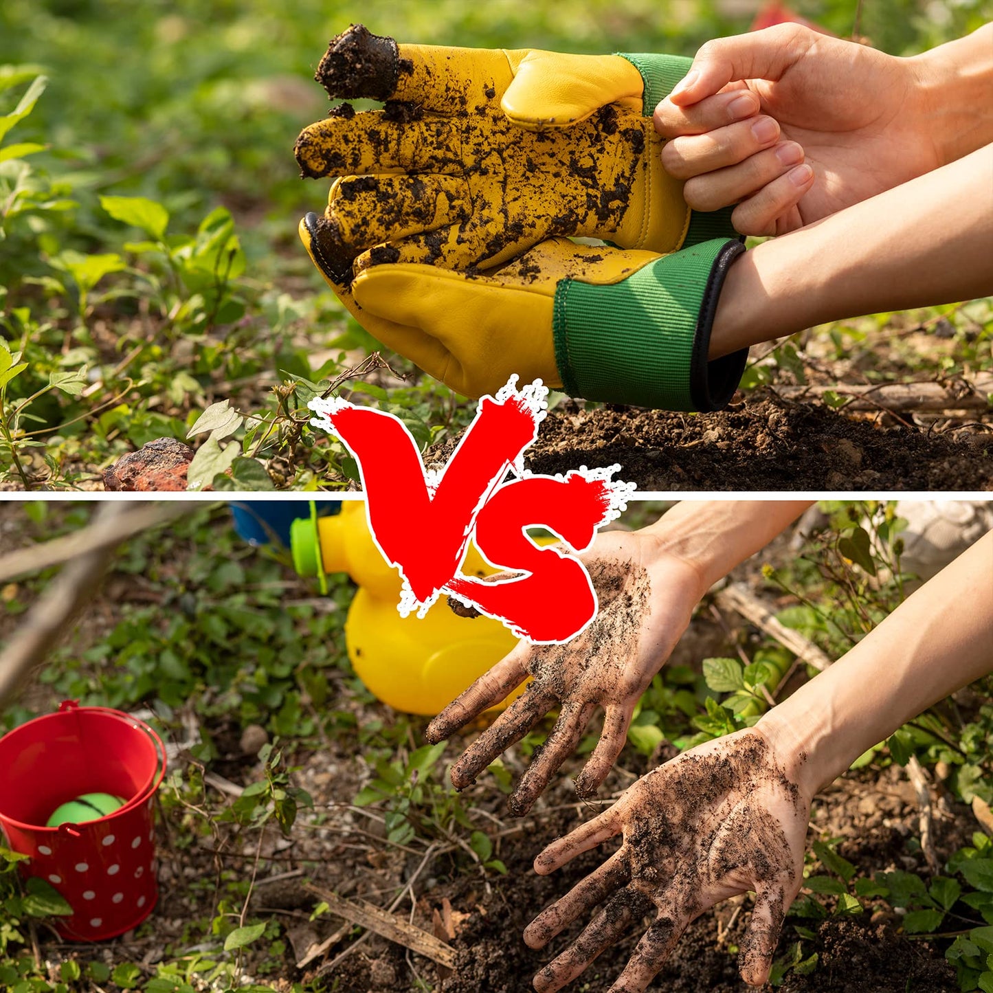 FEISHDEK Kids Genuine Leather Work Gloves for Age 2-5, Kids Gardening Work Gloves, Touch Screen, Perfect for Gardening