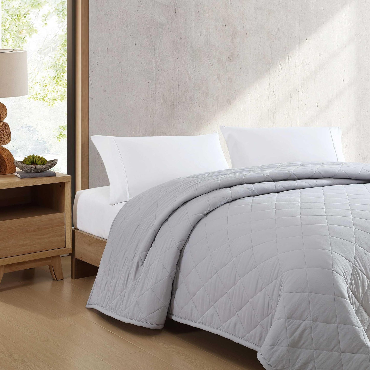 Eddie Bauer - Queen Size Blanket, Soft & Reversible Plush Bed Blanket, Brushed for Extra Softness with a Plush Smooth Texture, Throw Blanket for Couch or Bed (Classic Solid Grey)