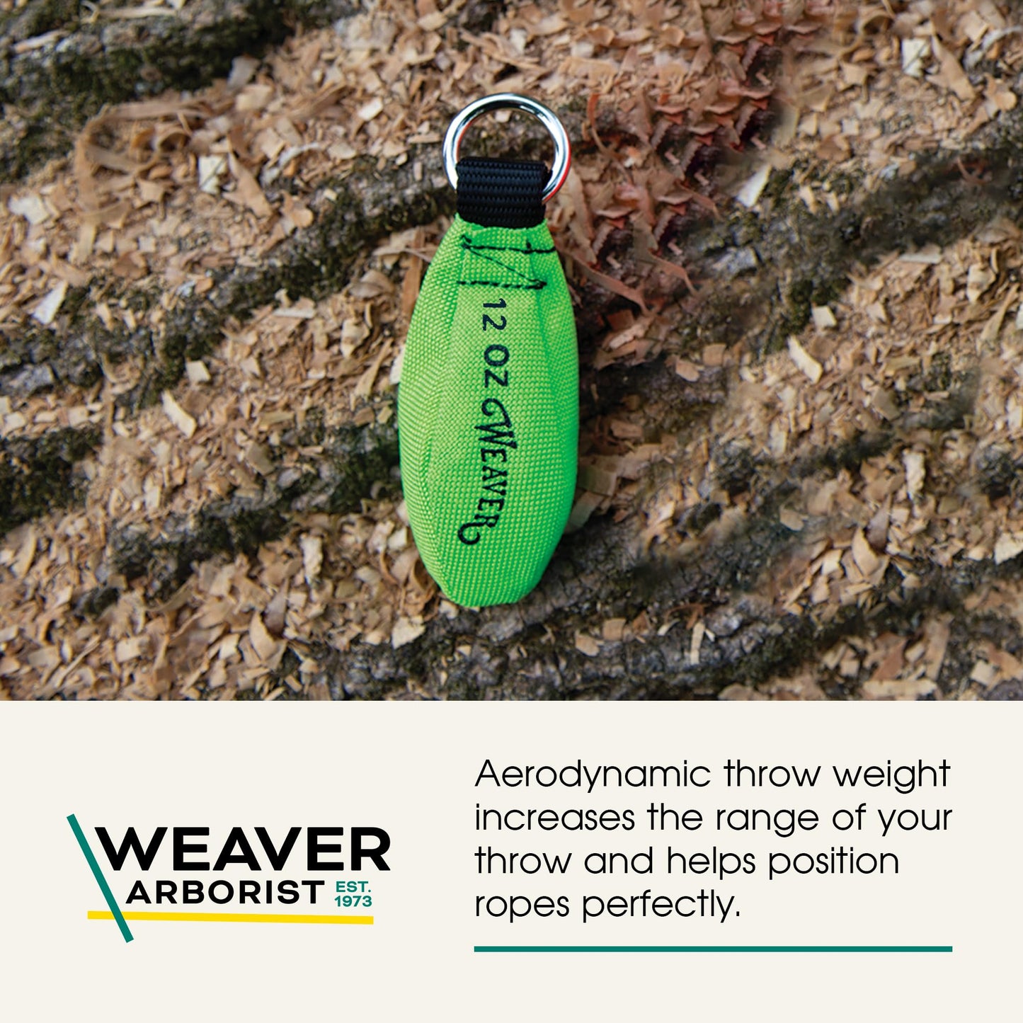 WEAVER ARBORIST Throw Weight, 12 oz Nylon Throw Bag for Tree Work, Climbing Rope Weight Bag, Resistant to Tear, Handcrafted Arborist Equipment