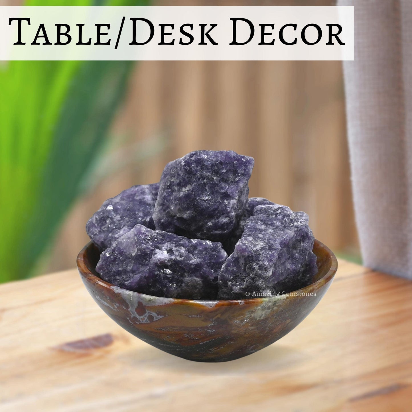 Amazing Gemstone Lepidolite Raw Crystals and Healing Stones, Natural Rocks for Tumbling and DIY Raw Stones and Crystals (5 Pieces)