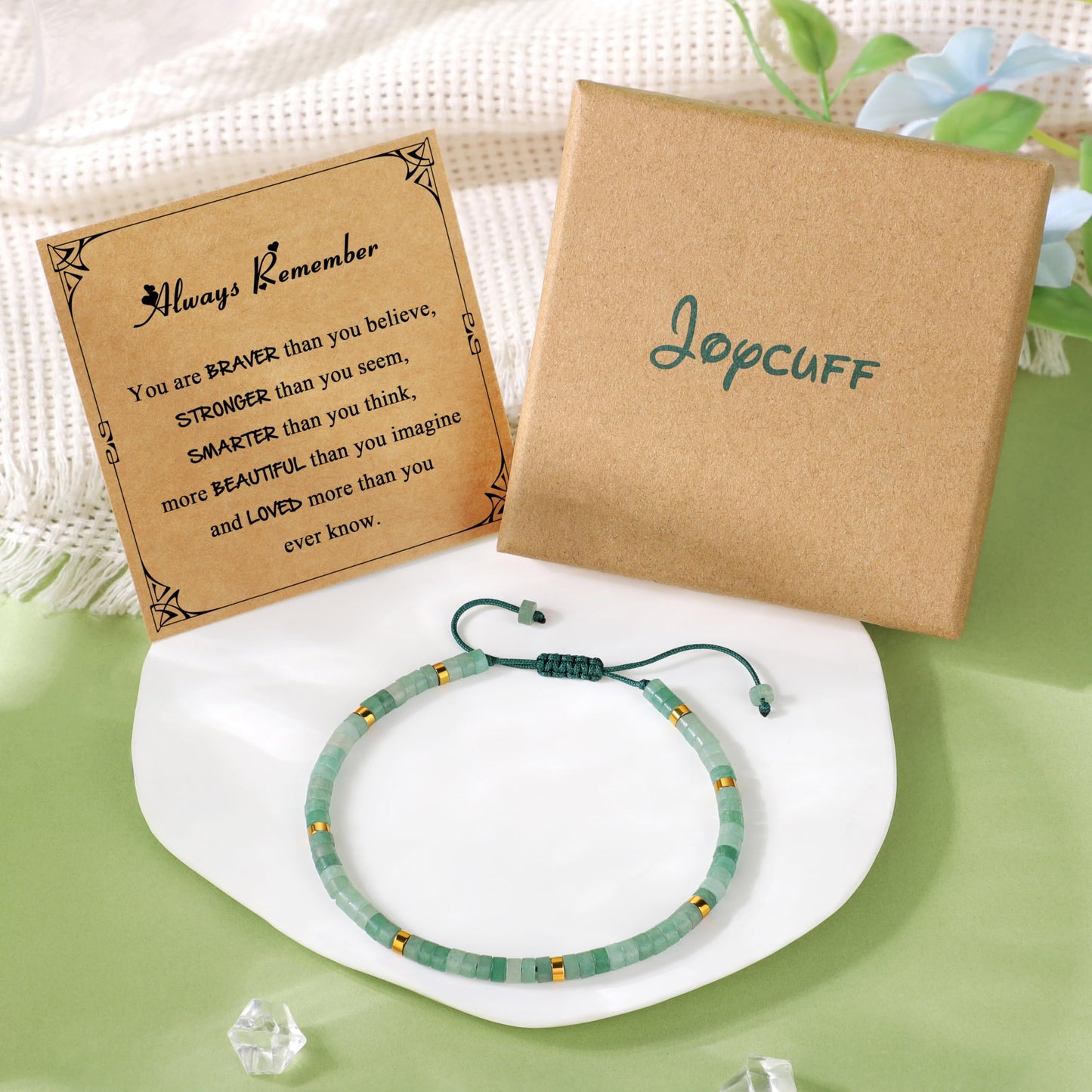 JoycuFF Teen Gifts Teenages Bracelets, Christmas Stocking Stuff Birthday Christmas Gifts Natural Stone Bracelets Teenager Jewelry for Women Friends Sister Mom Daughter Wife Friend