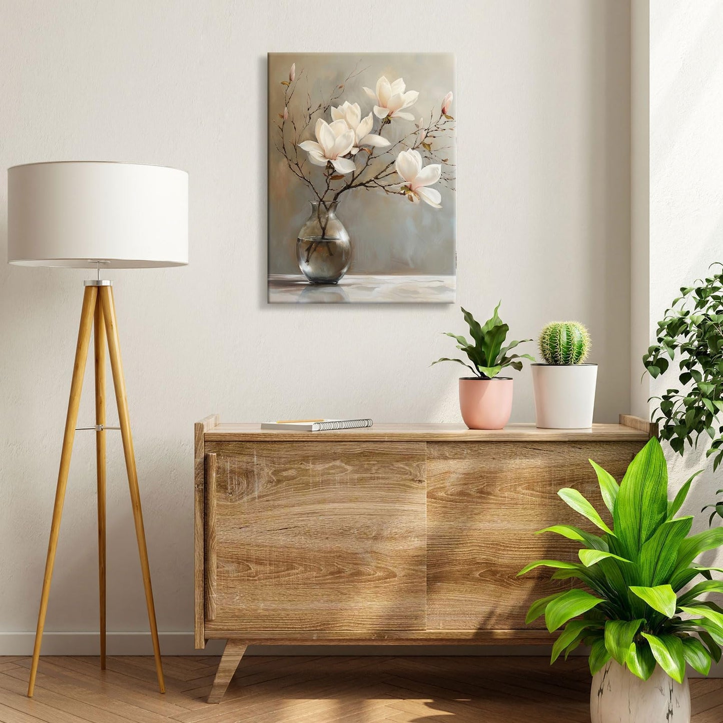daktenn Floral Canvas Wall Art Bathroom Wall Art Pictures Wall Decor Home Decor Wall Decor for Bedroom Livingroom 12x16 Inches