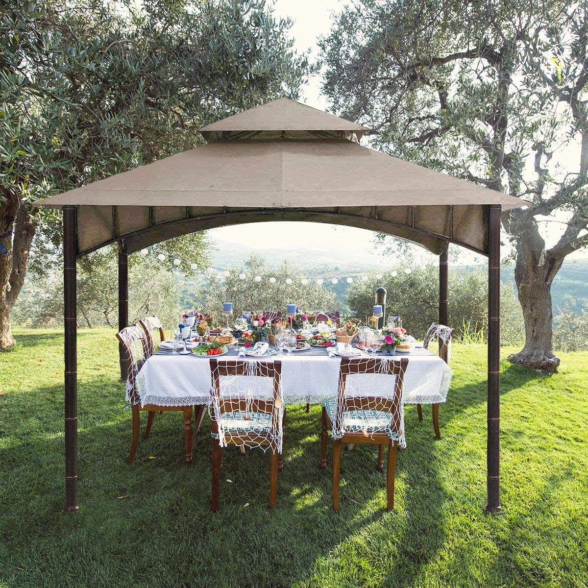 Ontheway Winds Replacement Canopy for Target Madaga Gazebo (Beige)