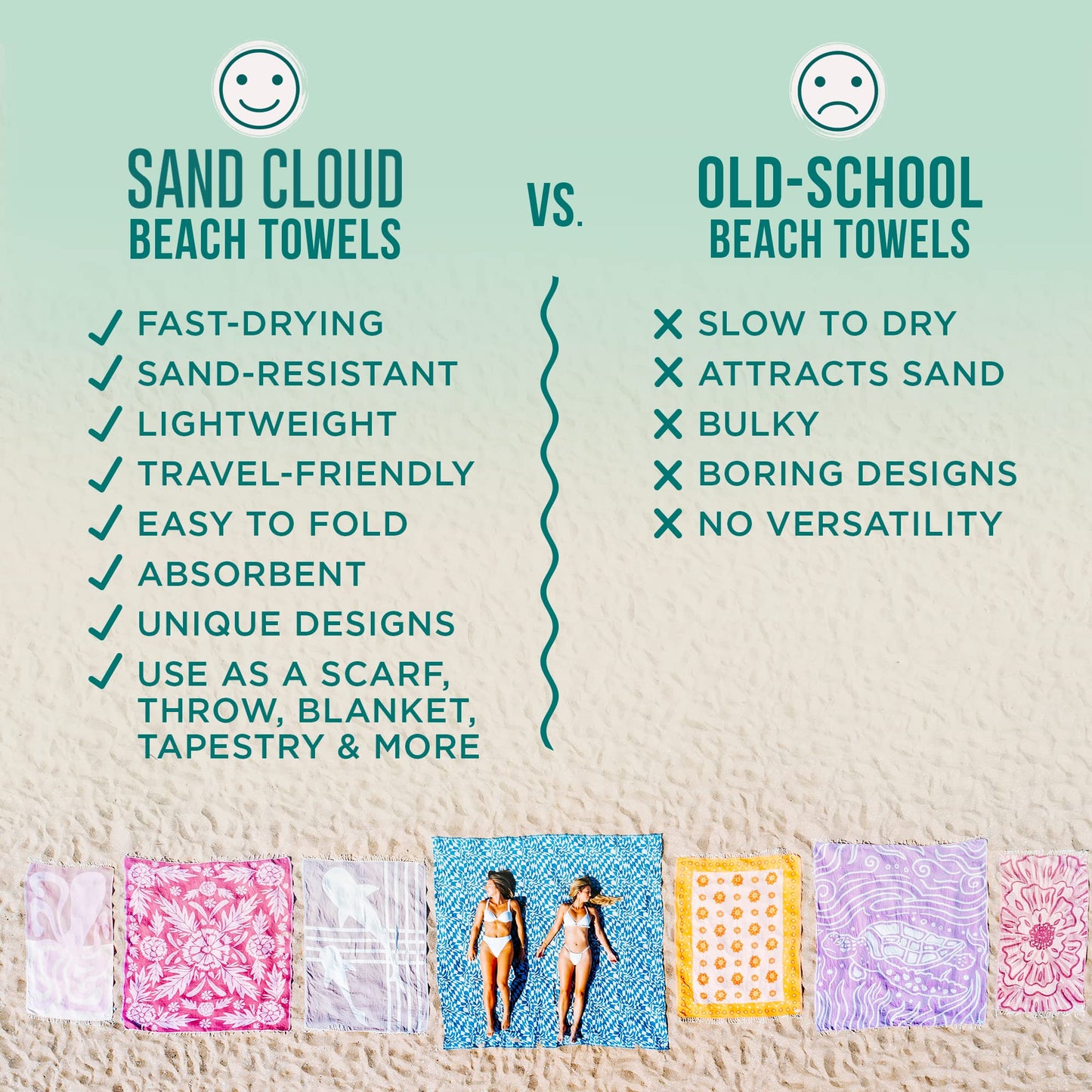 Sand Cloud Beach Towel - Sand Free - 100% Organic Turkish Cotton Yarn - Quick Dry Towel for Beach, Picnic, Blanket or Bath - As Seen on Shark Tank - Letoon Burgundy