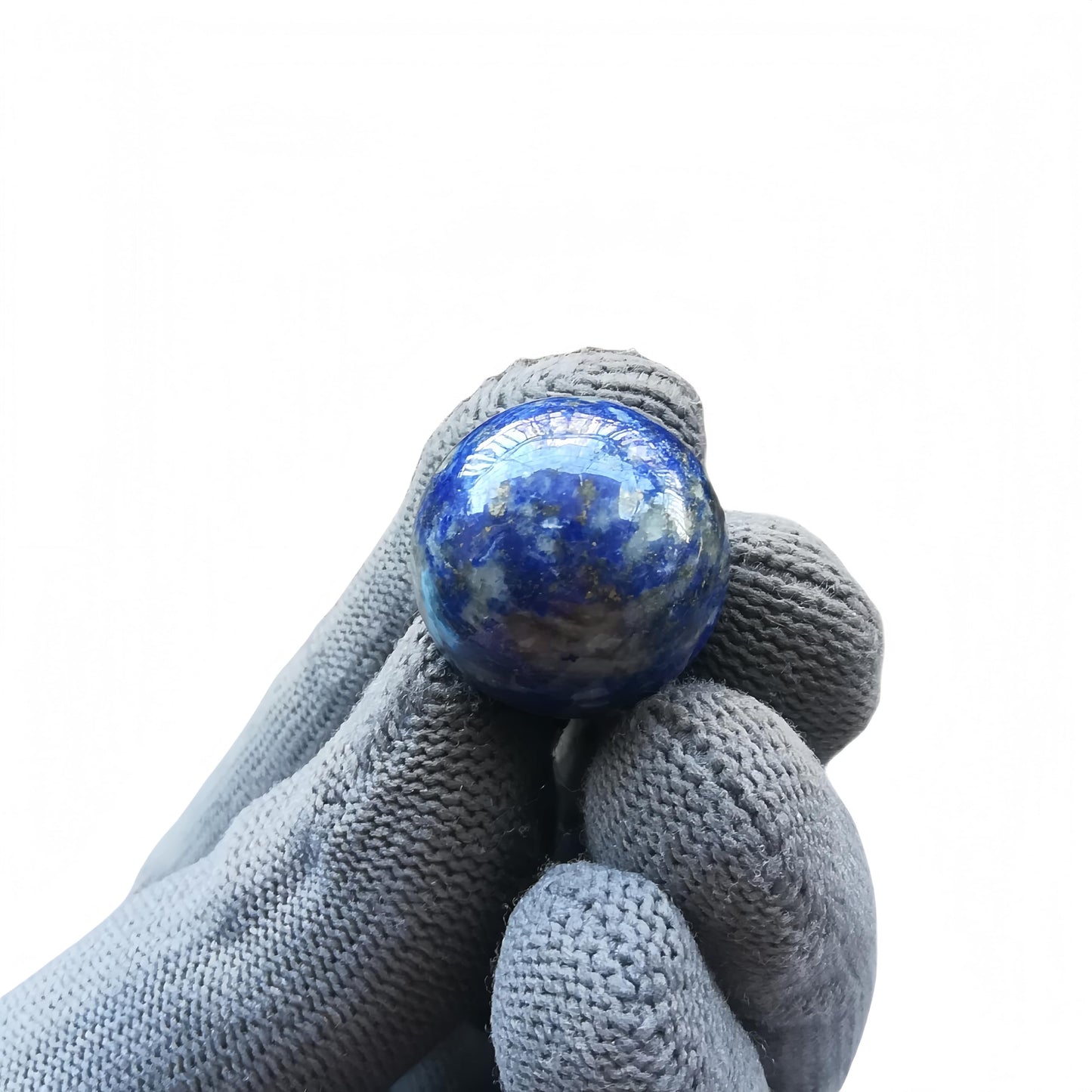 Sunshcat Natural Lapis Lazuli 0.78 Inchs Crystals and Healing Stone Ball Set,Home Desktop Feng Shui Array Decoration(7 Pieces) ﻿