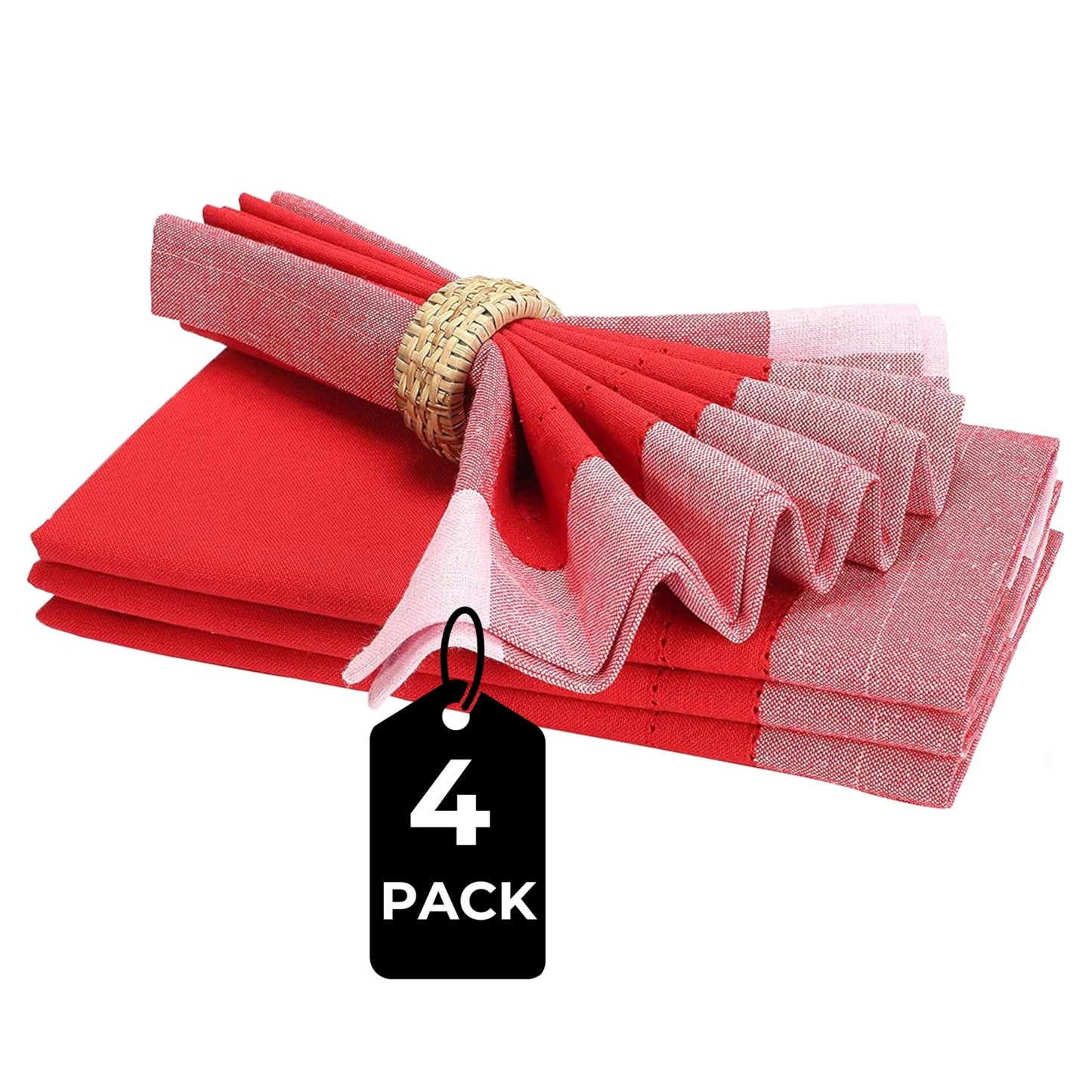 Homidate Cloth Dinner Napkins – Machine Washable Reusable Fabric Napkins for Weddings, Parties & Table Decorations