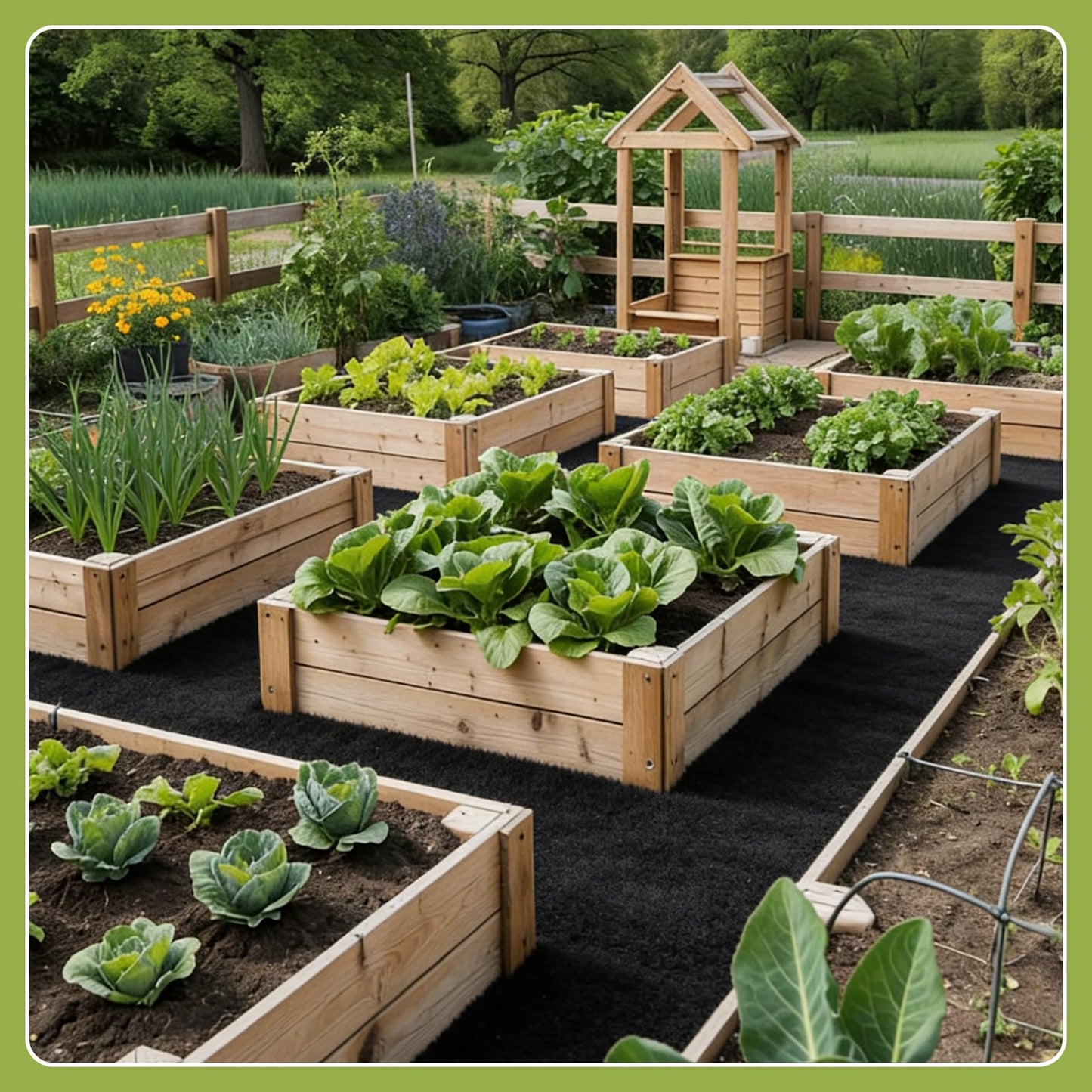 2 Rolls Recycled Felt Mulch Mat Roll for Landscaping, 8.2 x 2Ft Black Fabric Mulch Walkway Pathway Mat, Permanent Garden Pathway Mulch Barrier Landscaping Mat with 20 Stakes for Garden Weed Barrier
