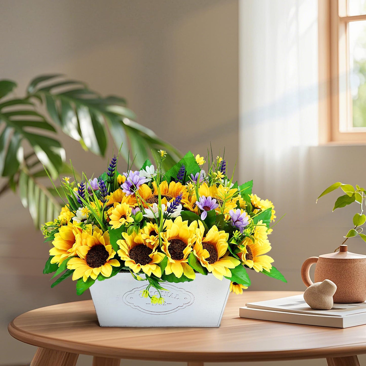 Scawim Pre-Made Flower Table Centerpieces