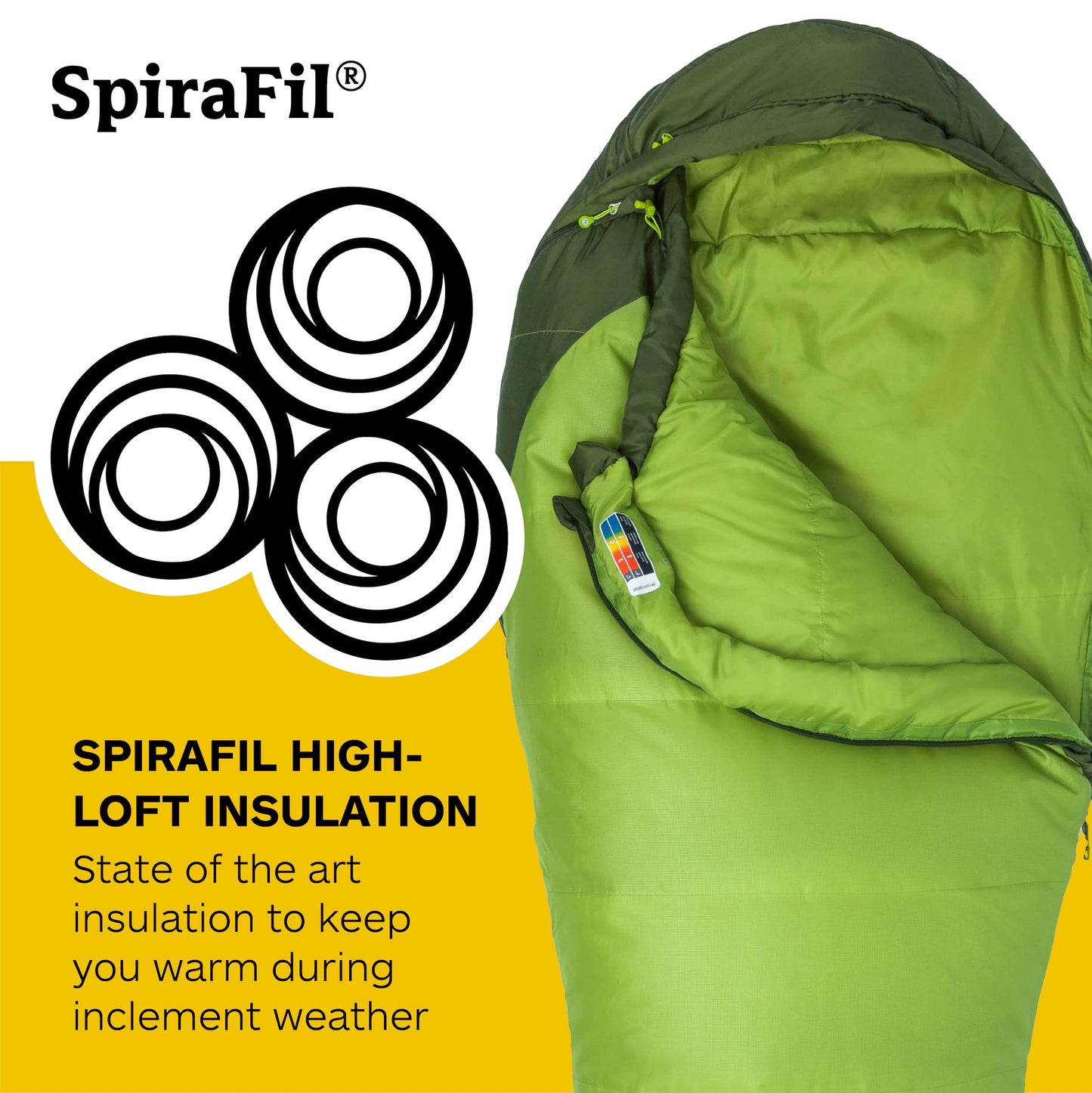 Marmot Men's Trestles 30° Sleeping Bag | Insulated, Water-Resistant, Left-Zip, Green Lichen/Greenland, Long