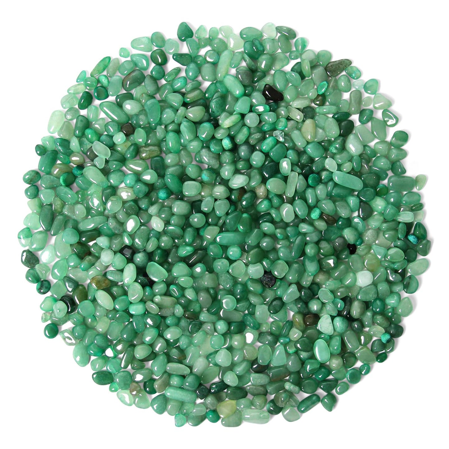 1.1lb Natural Crushed Green Aventurine Quartz Crystal Tumbled Chips-Green Aventurine Healing Crystals Chips Bulk, Crushed Crystal Gemstones for Crafts, Beautiful Package for Gift