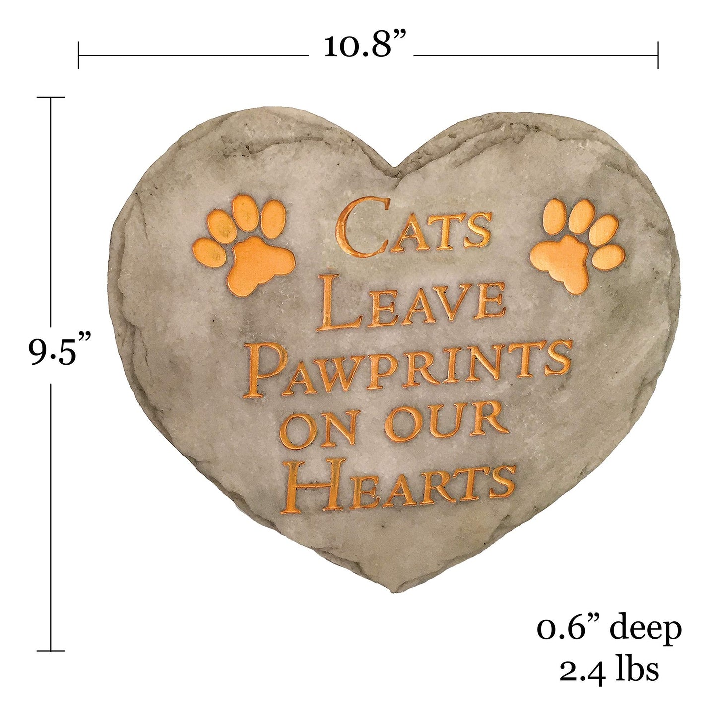 Spoontiques Cats Leave Pawprints Stepping Stone