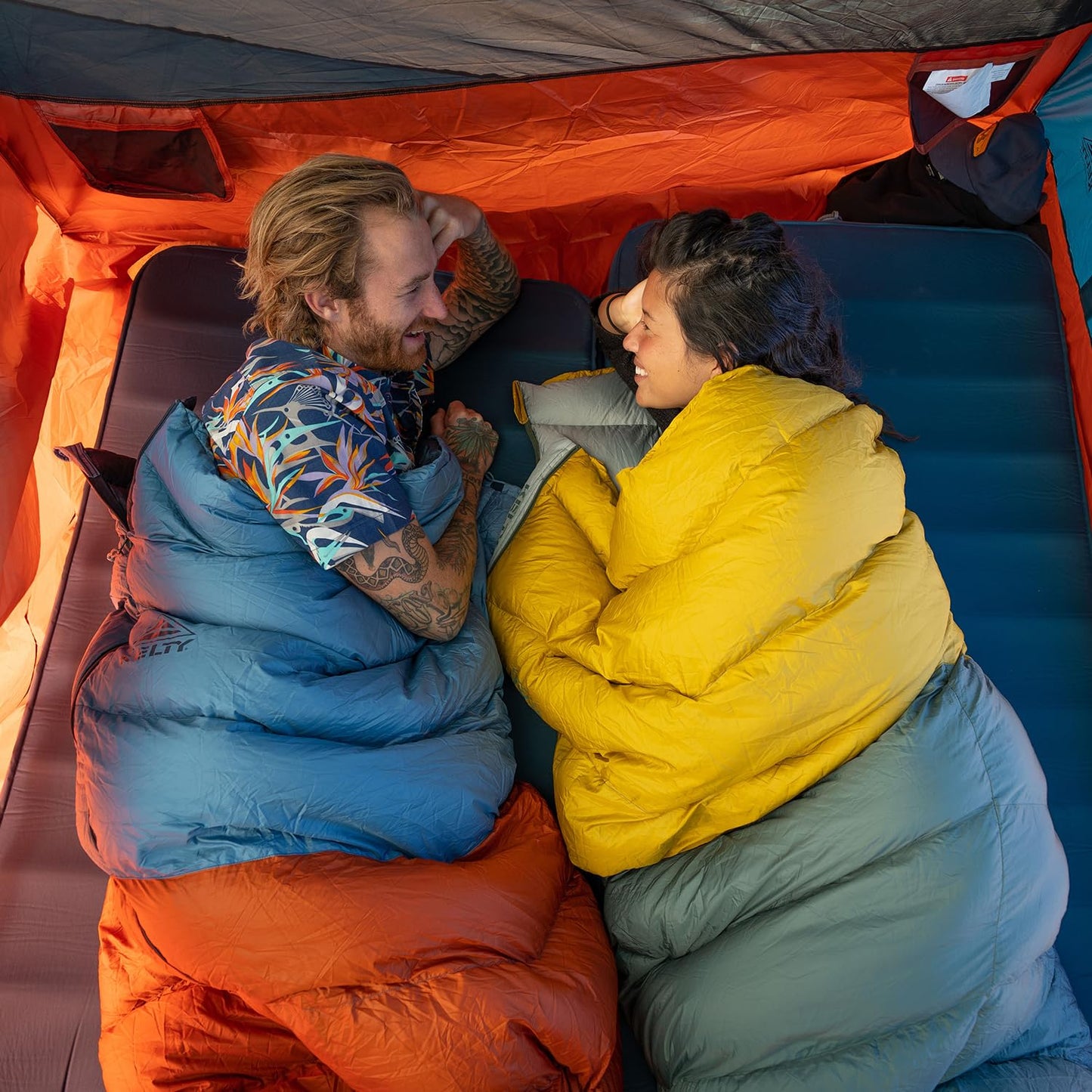 Kelty Galactic Down 30 Degree Sleeping Bag, 550 Fill Power RDS Trackable Down, Backpacking and Camping, Zip Together for 2P Sleeping Bag (Duck Green)