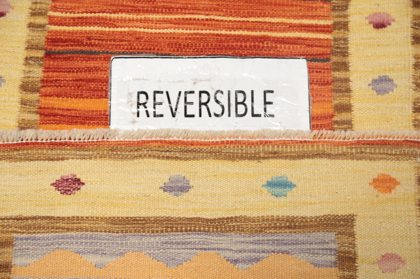 RugSource Southwestern Collection, 2x4 Rug, Hand Woven Oranges & Rust Tribal Rug, Oriental 100% Wool Carpet for Foyer, Entryway and Hallway