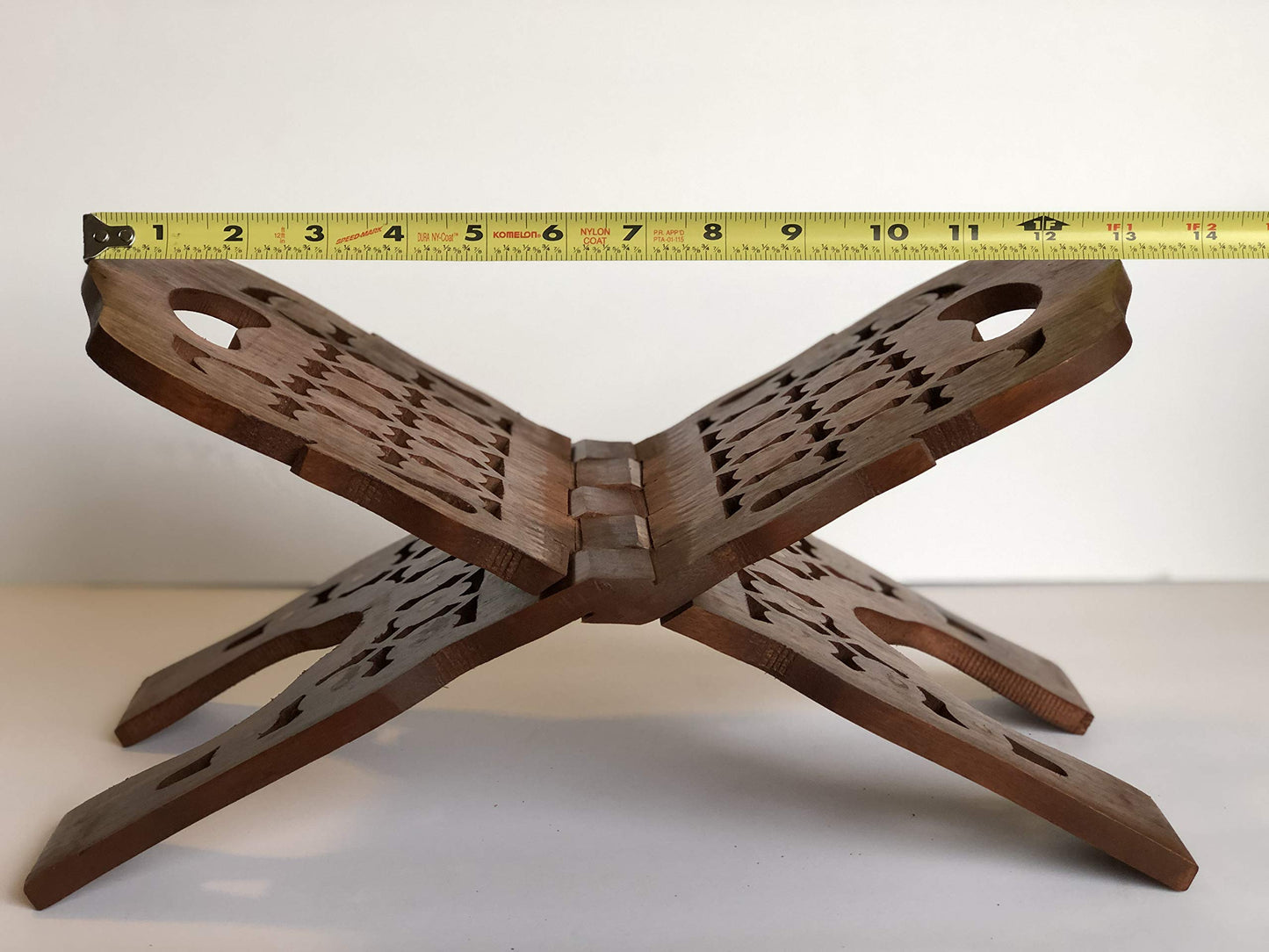 YOUNI - Wooden Quran Folding Stand/Rahel/Holder Book. حامل قرآن خشبي (Medium 8" Height X 13" Wide)