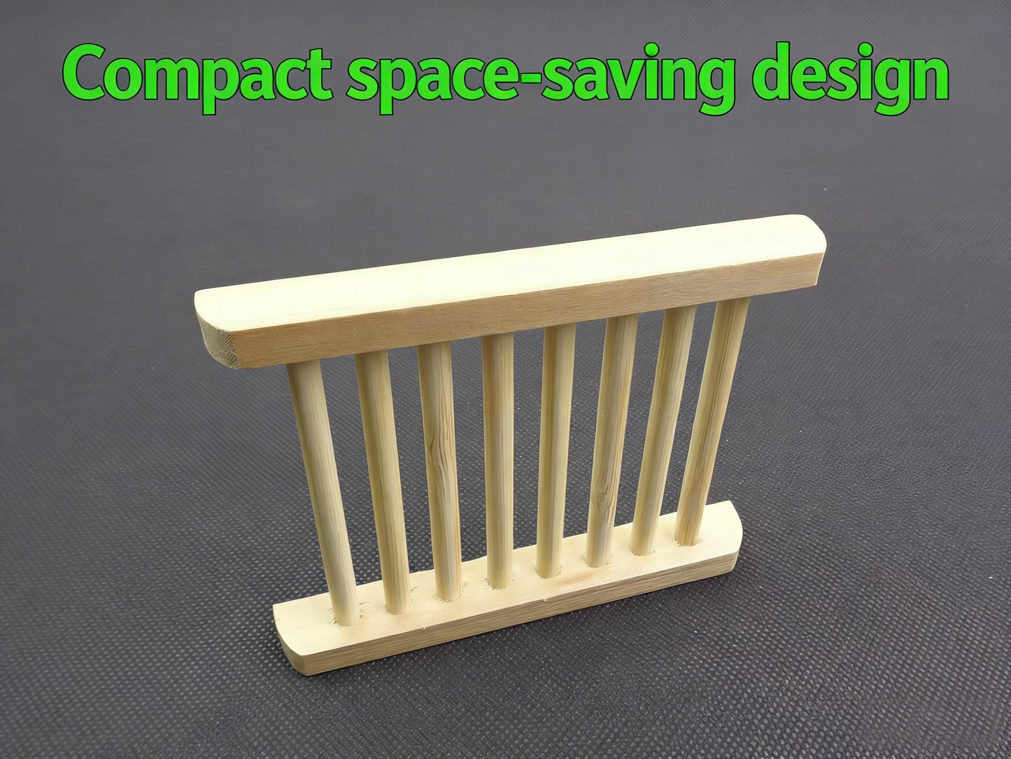 2-Pack Bamboo Soap Tray Set - Self-Draining Wooden Soap Holder for Bathroom, Shower & Kitchen