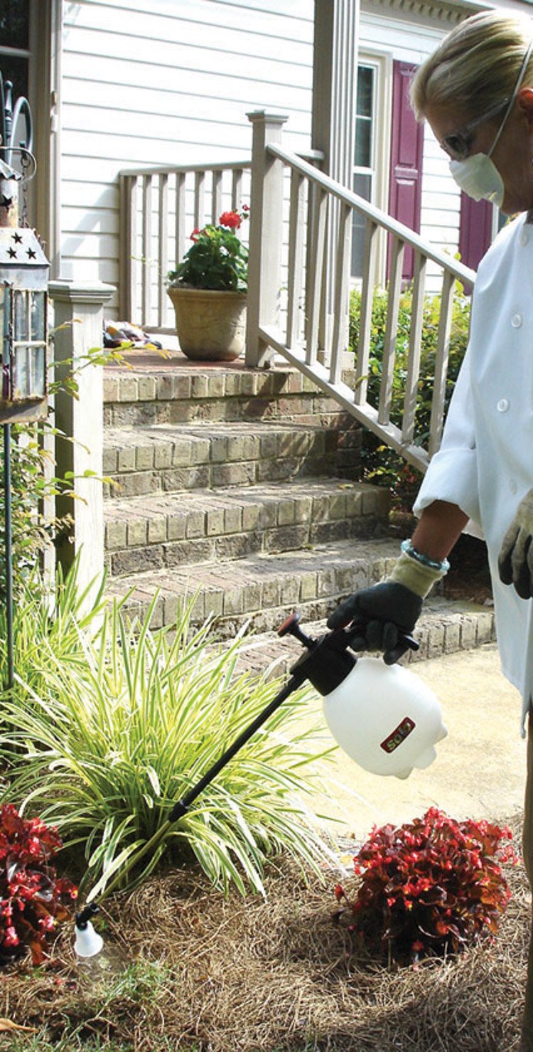 Solo 420 2-Liter One-Hand Pressure Sprayer with Adjustable Telescoping Wand