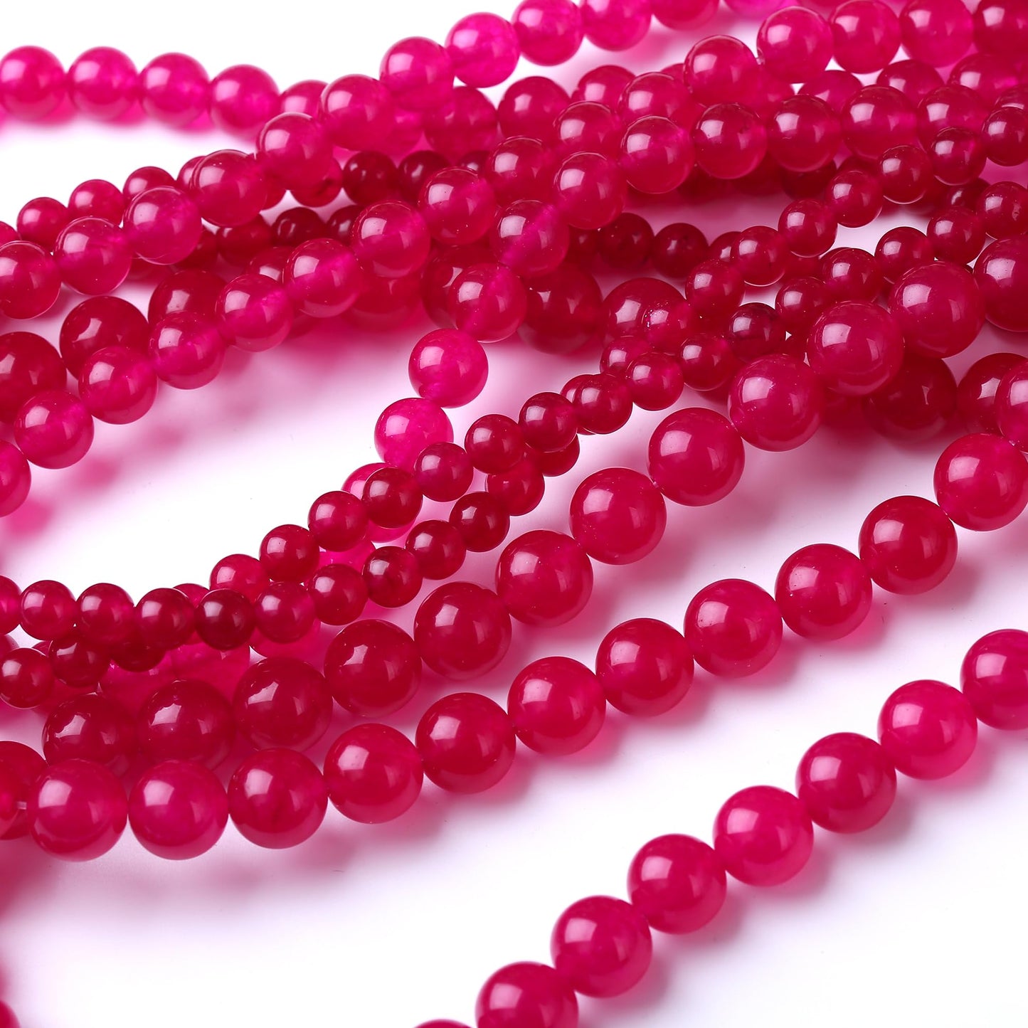 10MM Rose Carnelian Round Loose Beads Natural Gem Beads Crystal Energy Stone Beads for Jewelry Making DIY Bracelet Necklaces