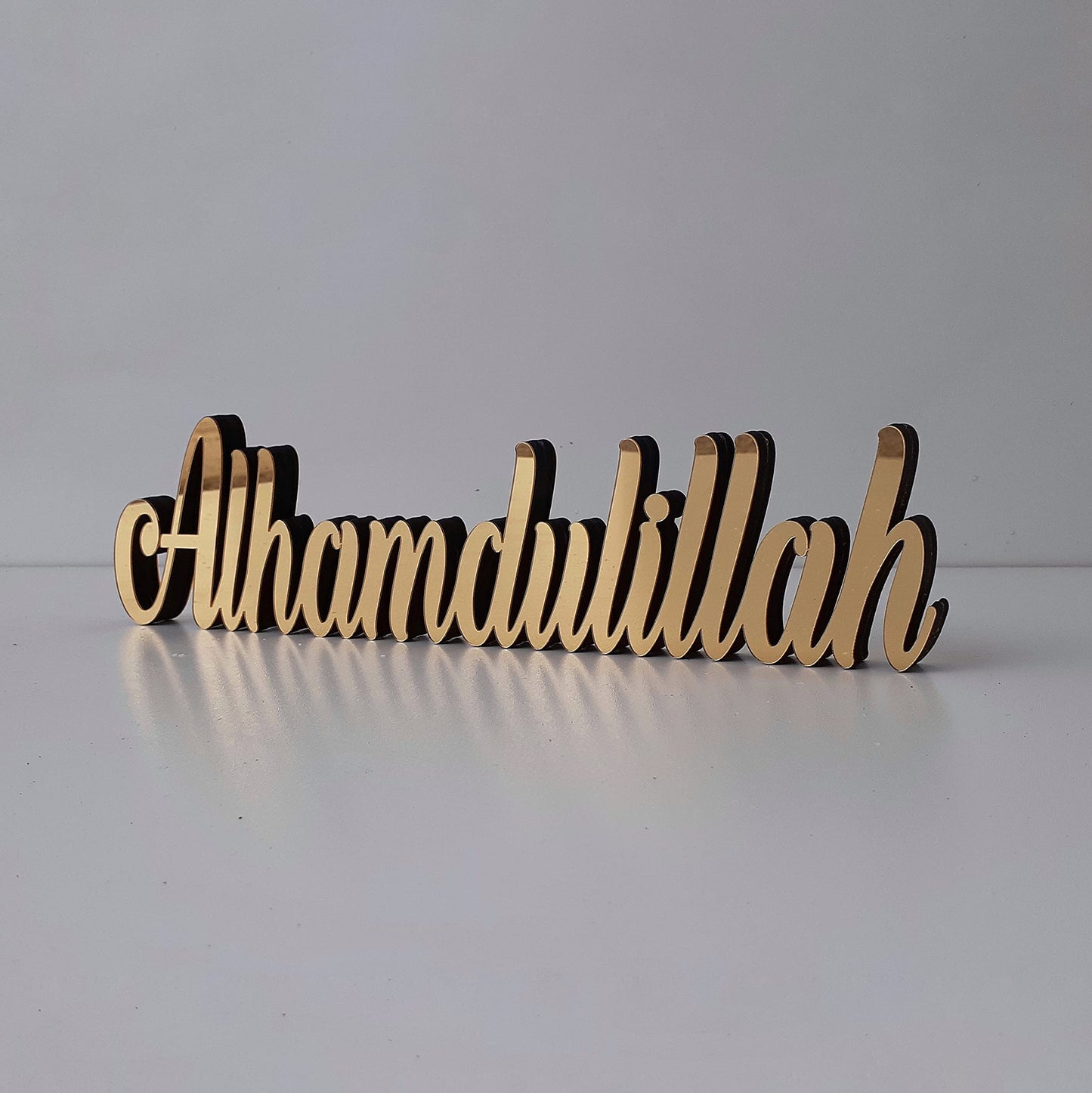 iwa concept Alhamdulillah Gold Home Decor for Table or Shelves | Islamic Ramadan Gift & Eid Decorations