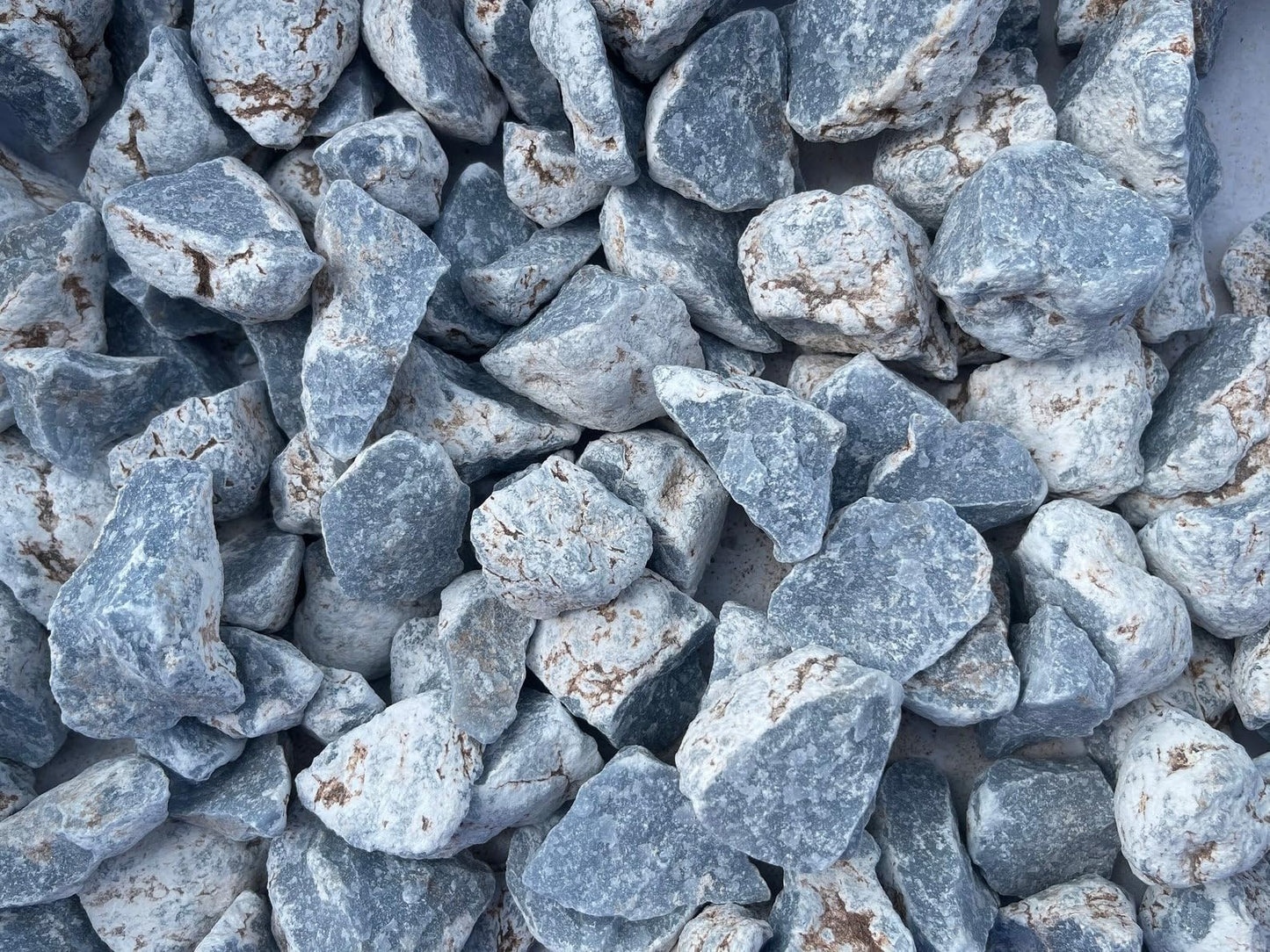 GAF TREASURES Wholesale Raw Angelite Crystals, Natural Angelite Stone, Natural Rough Angelite Crystals, Angelite Rough, Angelite Healing Crystals (Angelite, 0.5 Pound)