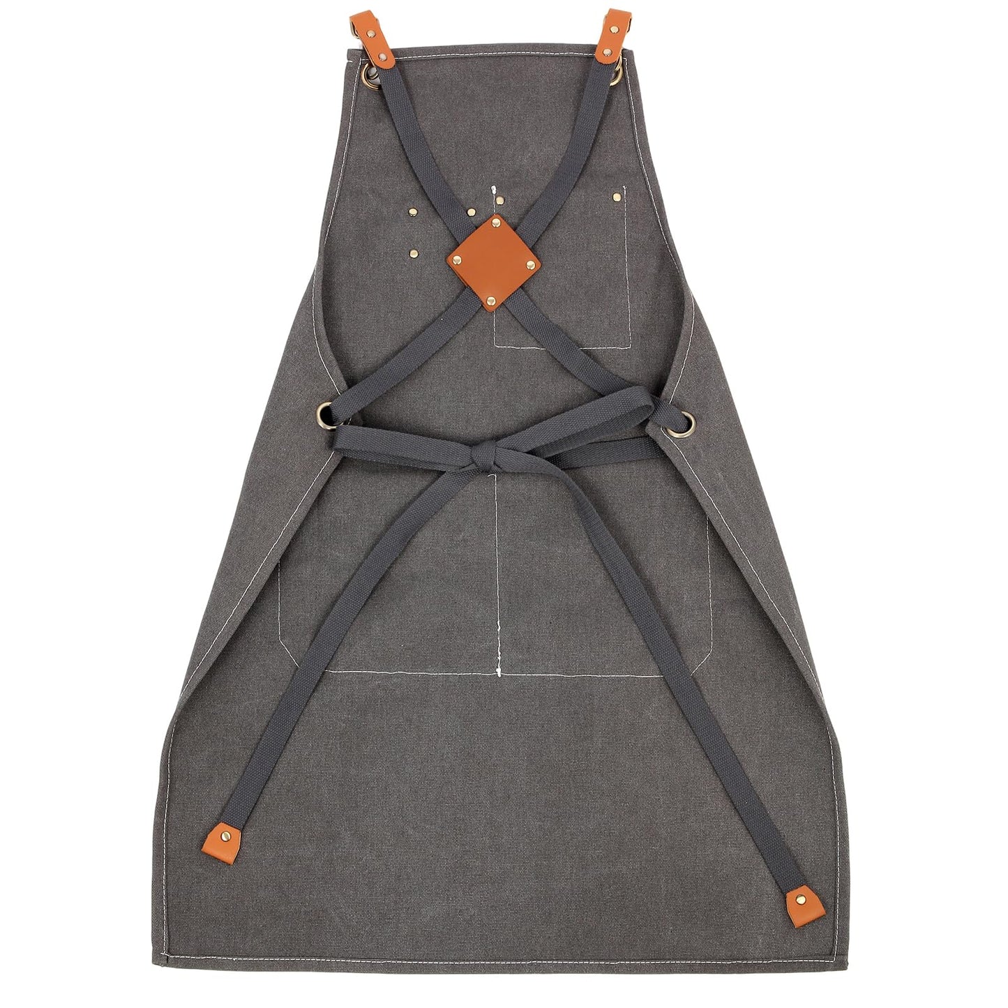 Rtcimoic Men's & Women's Work Aprons, With Pockets, For Bartenders, Hairdressers, Florists, Chefs, Gardeners, Gardening Apron, Waiters, Canvas Apron With Adjustable Straps (Dark Grey)