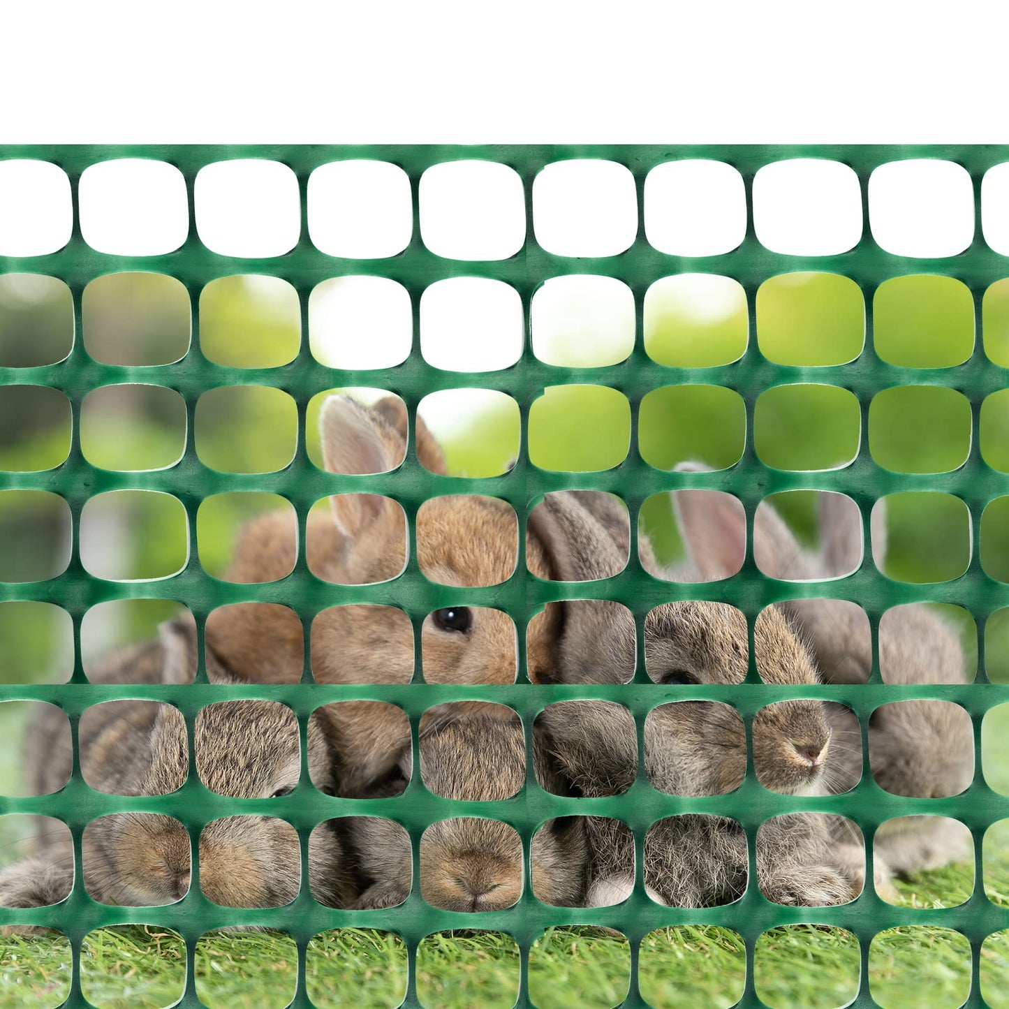 DOEWORKS Safety Fence, 4 x 100 FT Green Plastic Mesh Fence Roll Barrier Netting for Construction Fencing Animal Fencing Garden Fencing and Event Fencing