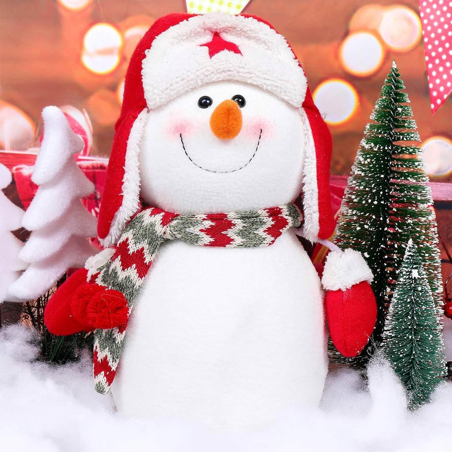Shappy 141.10 Ounce/ 4000 g Christmas Fake Clouds Snow Decoration Artificial White Cloud Fiber Faux Fluffy Snow Indoor Soft Artificial Fake White Cotton Winter Craft Decor Xmas Tree Village Displays