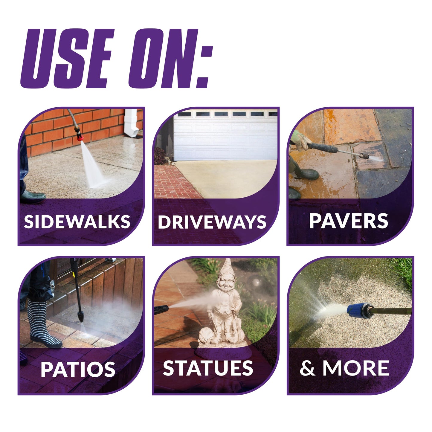 Simple Green Oxy Solve Concrete and Driveway Pressure Washer Cleaner, Purple, Unscented, 128 Fl.Oz