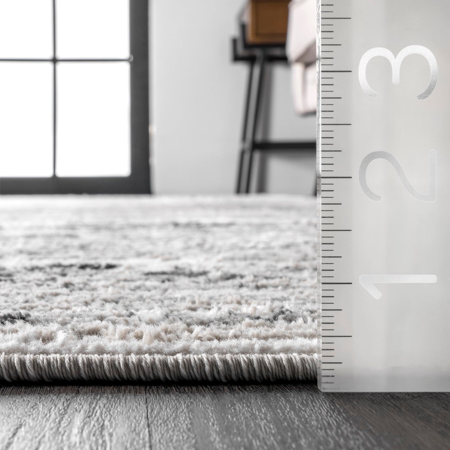 Nuloom Madisson Grey/Ivory, 5' x 8', Vintage Medallion, Recycled Materials, Soft and Cozy, High Traffic, Stain Resistant, Easy Clean, Durable Area Rug for Bedroom, Living Room, Dining, Entryway